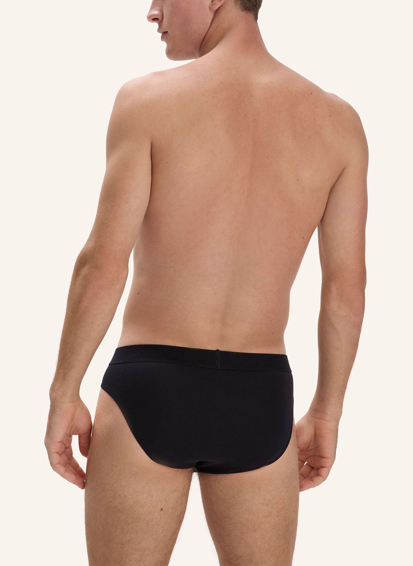 hessnatur Slip Regular Cut 3er-Pack: SCHWARZ
