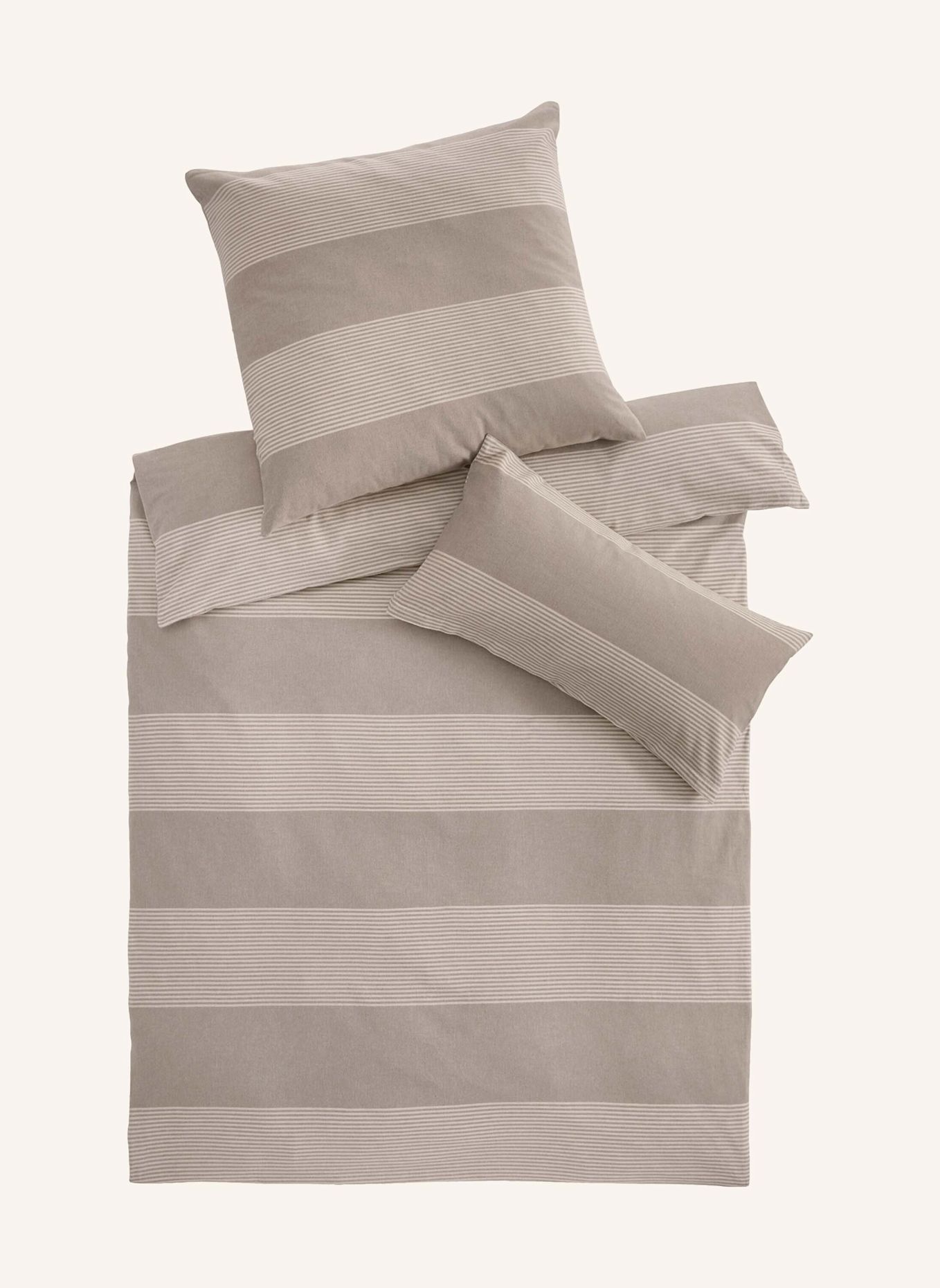 hessnatur Biber Bettwäsche-Set Seon: BEIGE