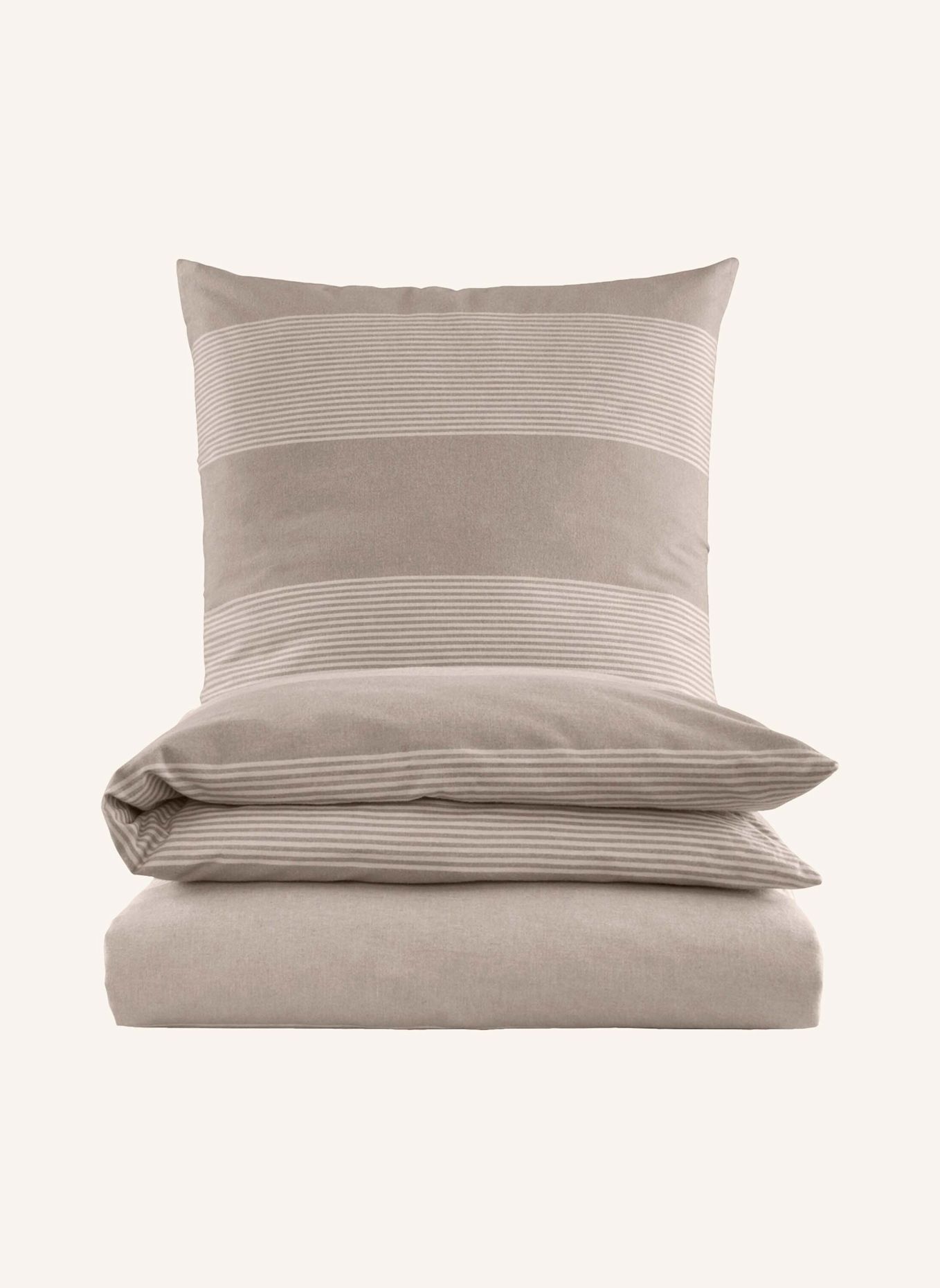 hessnatur Biber Bettwäsche-Set Seon: BEIGE