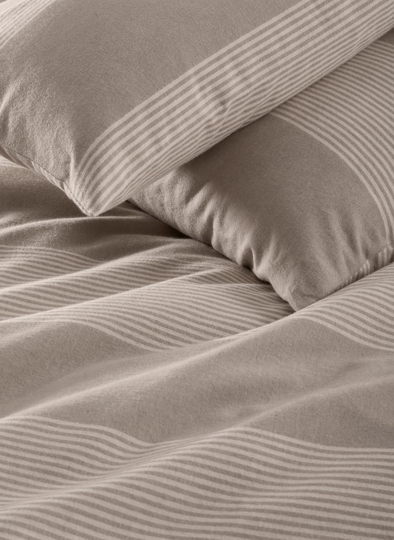 hessnatur Biber Bettwäsche-Set Seon: BEIGE