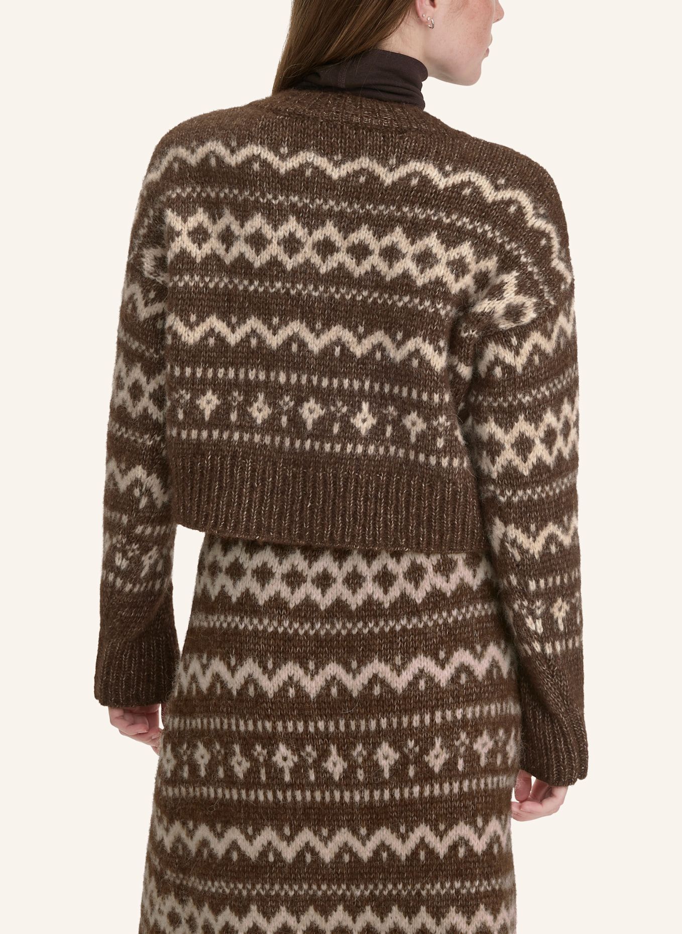 hessnatur hessnatur Strickjacke Relaxed aus Alpaka mit Bio-Baumwolle: BRAUN