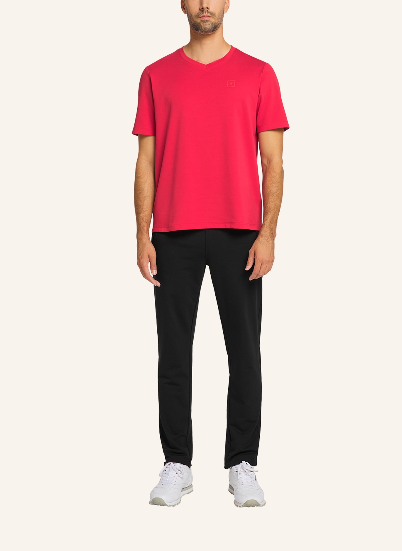 JOY sportswear V-Neck Shirt MANUEL, Farbe: ROT (Bild 3)