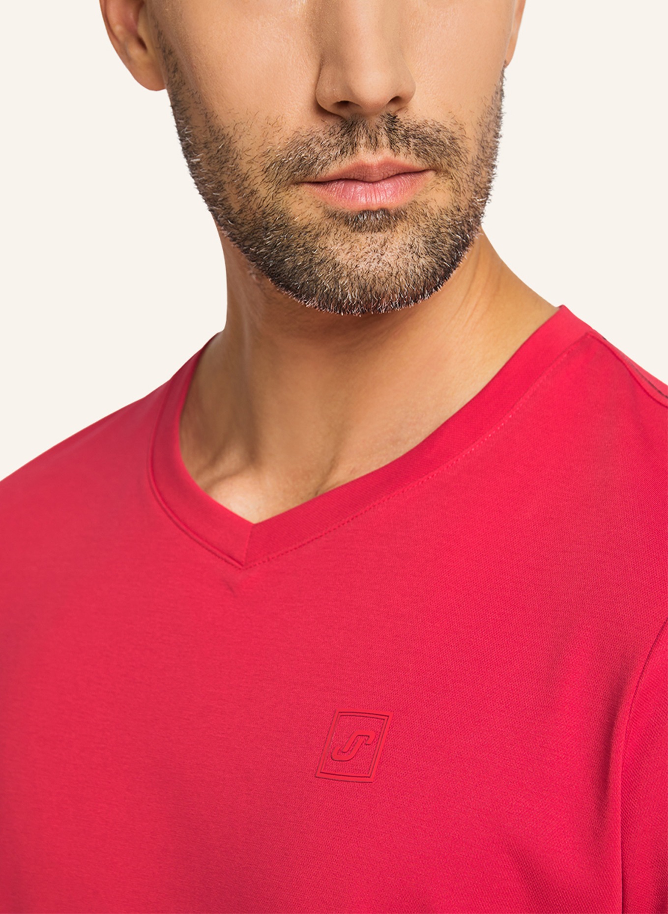 JOY sportswear V-Neck Shirt MANUEL, Farbe: ROT (Bild 4)