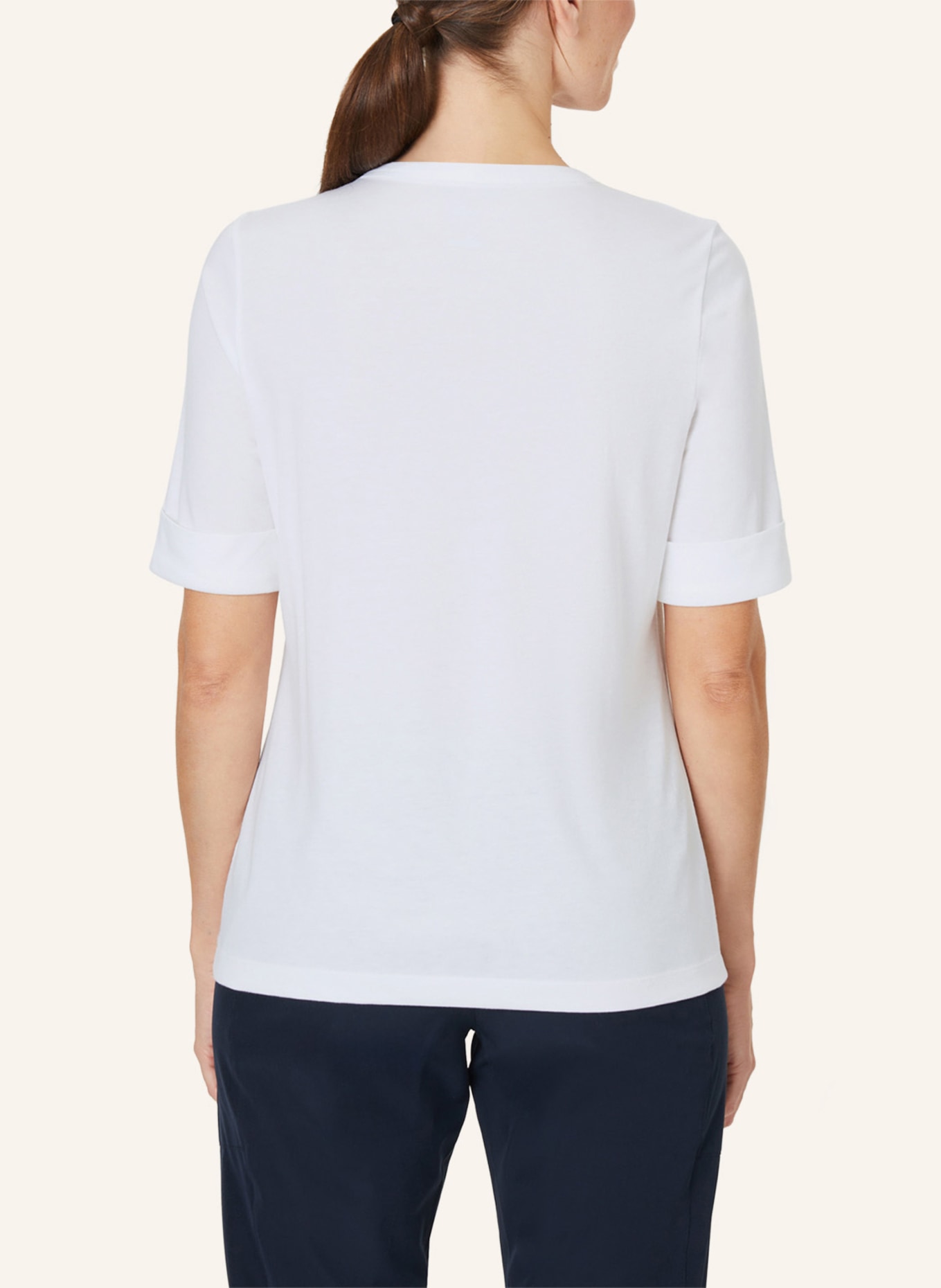 JOY sportswear V-Neck Shirt MARA, Farbe: WEISS (Bild 2)