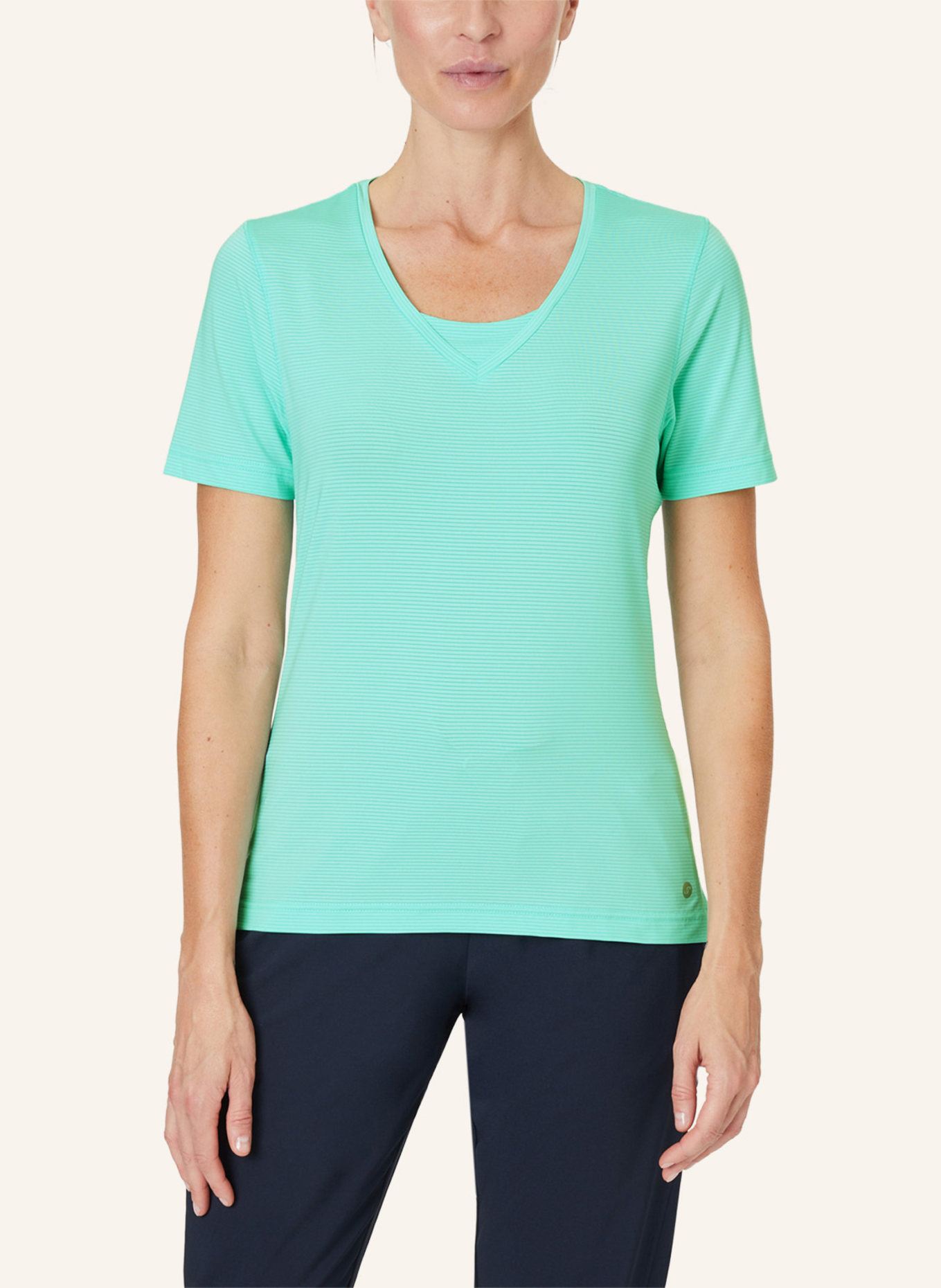 JOY sportswear V-Neck Shirt GESA, Farbe: GRÜN (Bild 6)