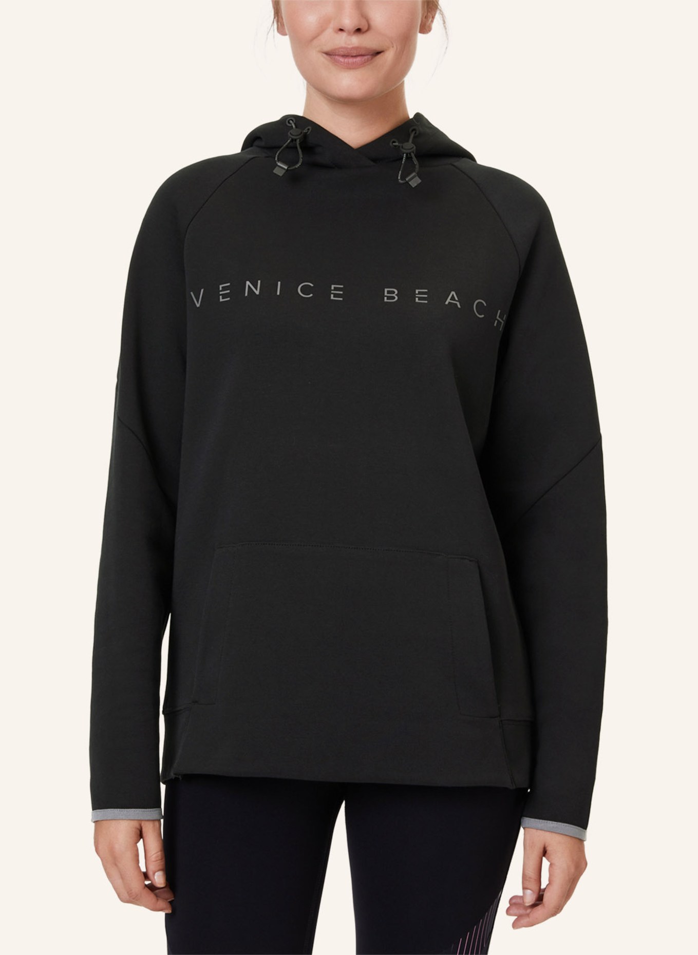 VENICE BEACH Hoodie VB Leny, Farbe: SCHWARZ (Bild 6)