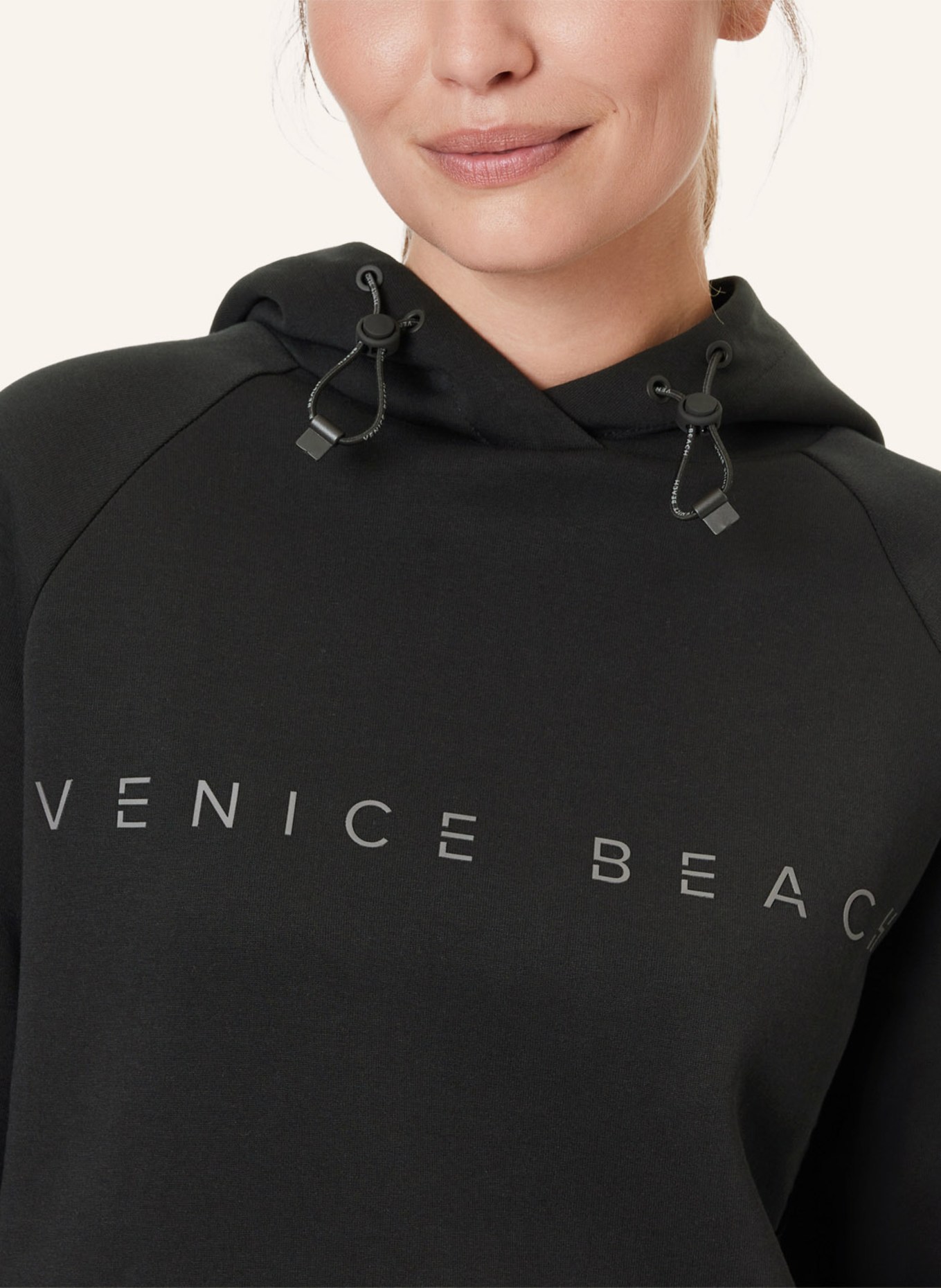 VENICE BEACH Hoodie VB Leny, Farbe: SCHWARZ (Bild 4)