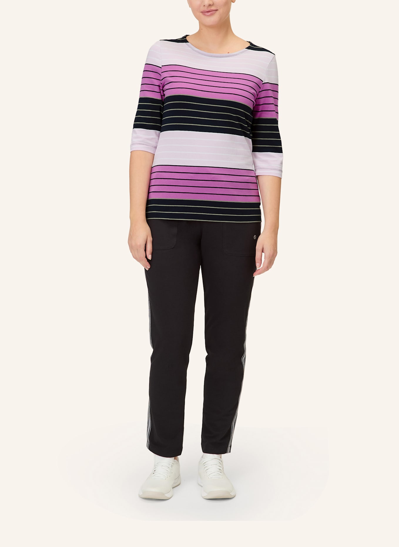 JOY sportswear 3/4-Arm-Shirt LUANA: SCHWARZ