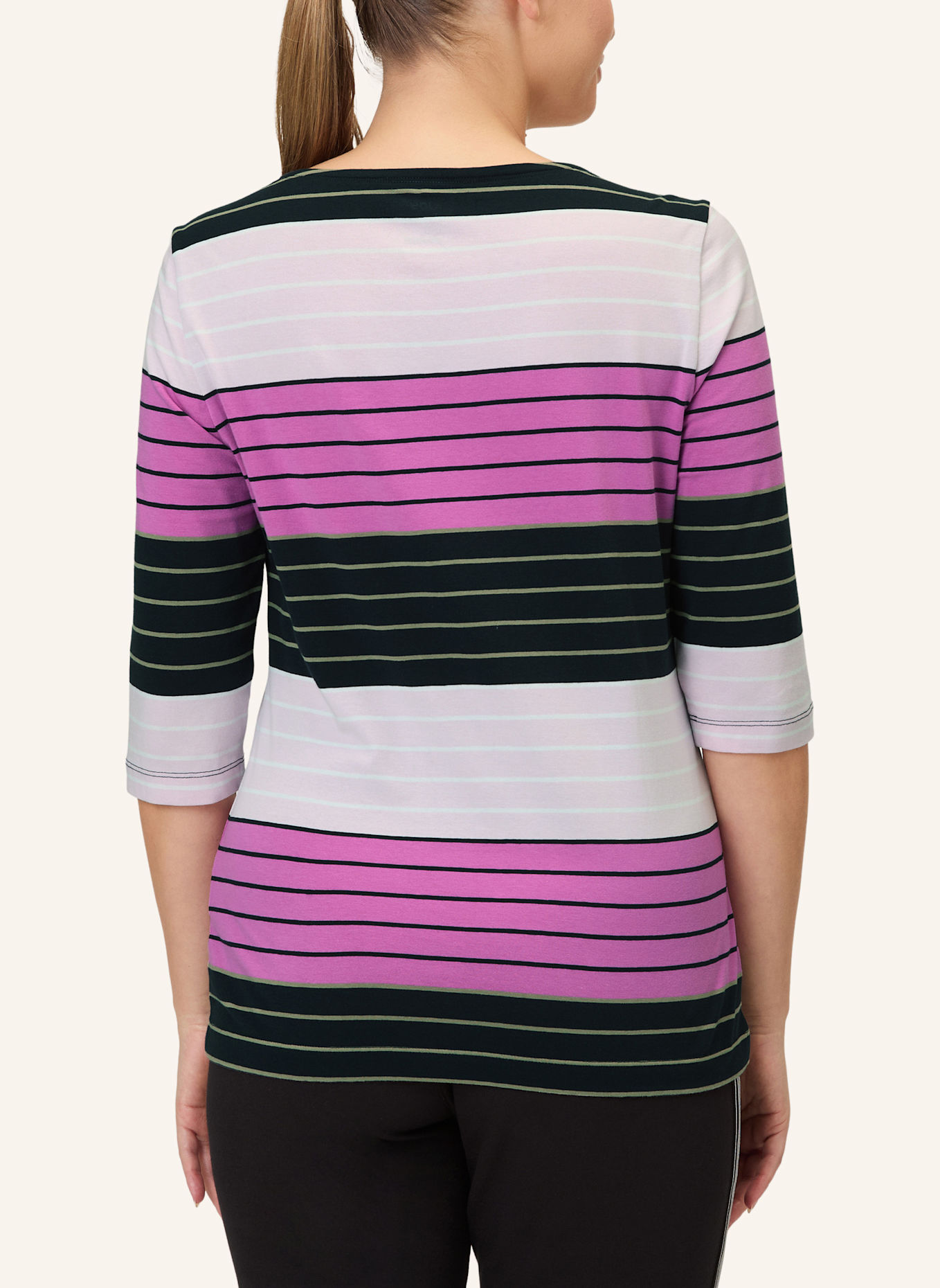 JOY sportswear 3/4-Arm-Shirt LUANA: SCHWARZ