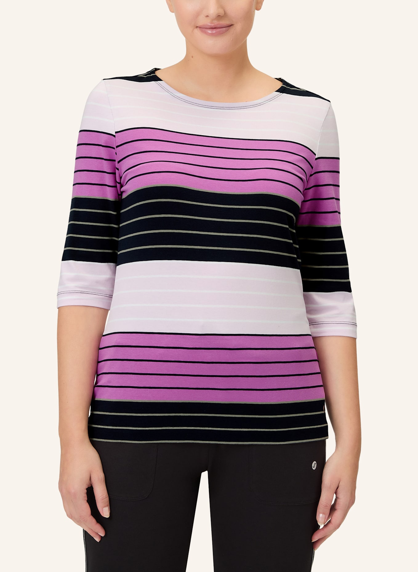 JOY sportswear 3/4-Arm-Shirt LUANA: SCHWARZ