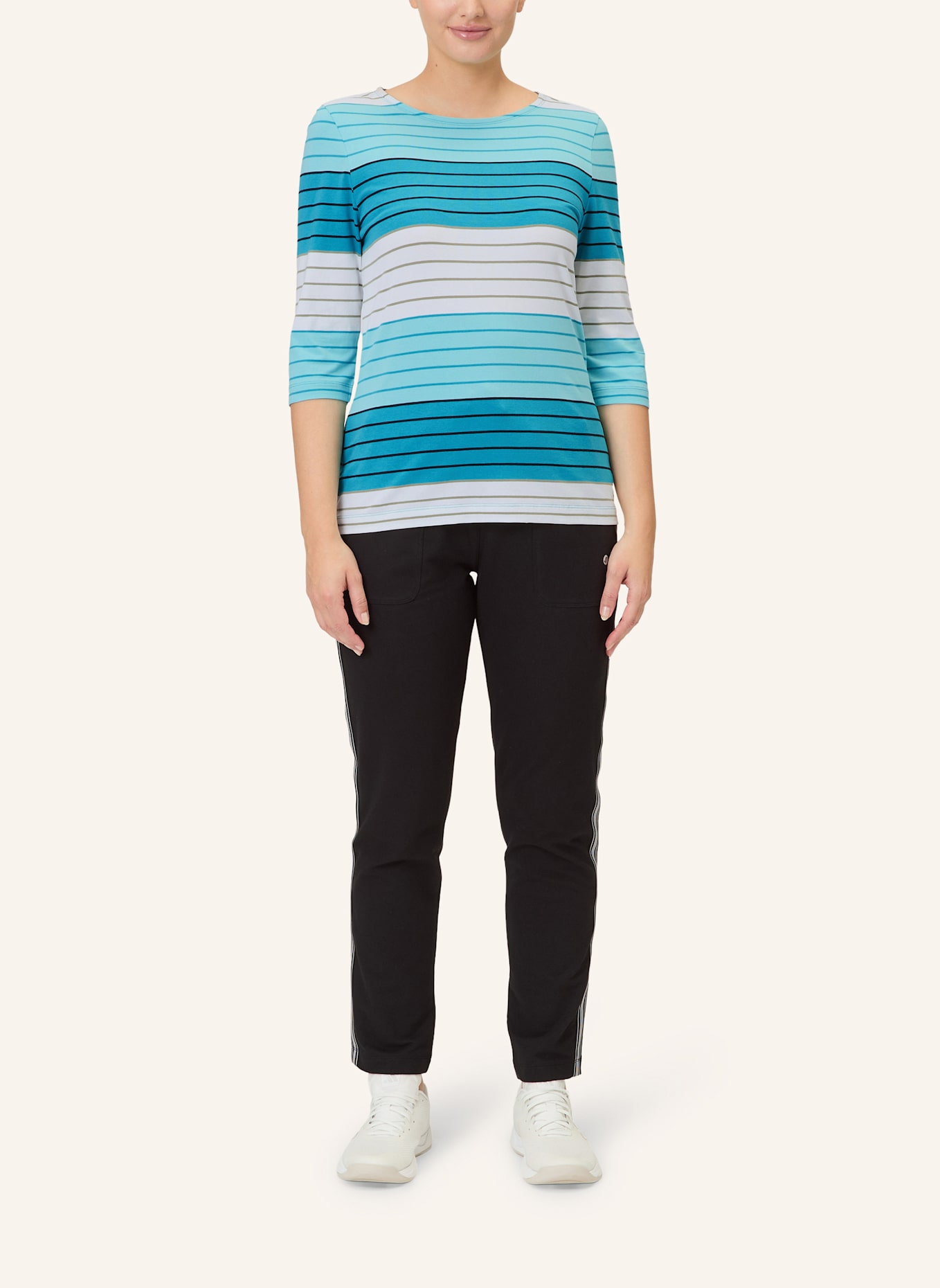 JOY sportswear 3/4-Arm-Shirt LUANA: SCHWARZ