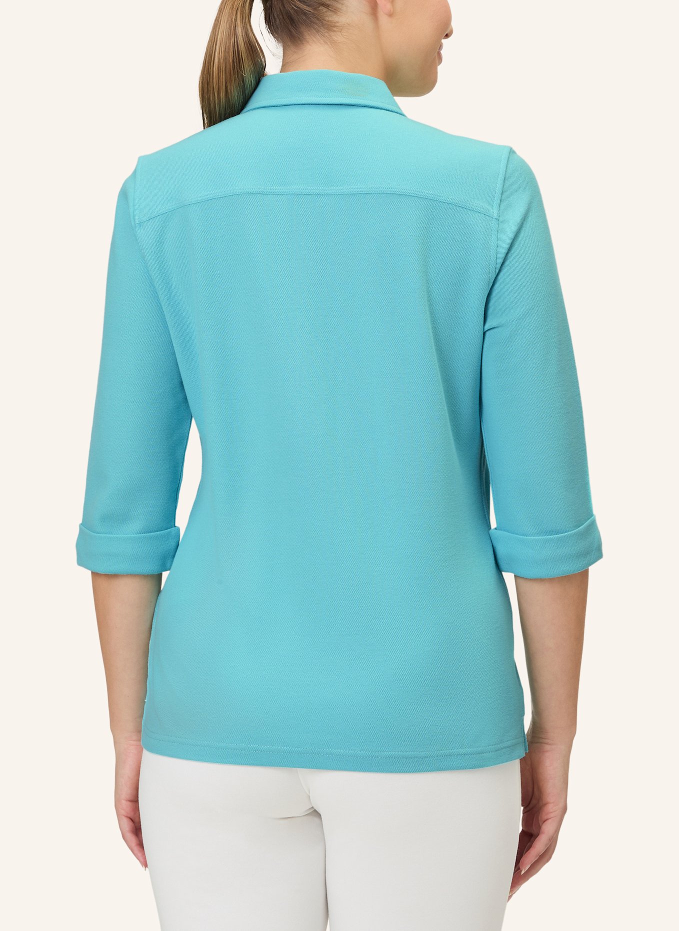 JOY sportswear Piqué-Poloshirt GISELE mit 3/4-Arm: GRÜN