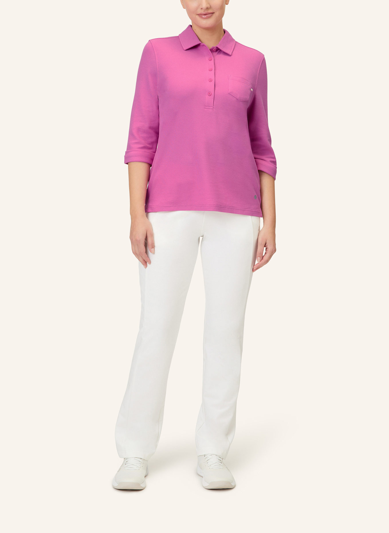 JOY sportswear Piqué-Poloshirt GISELE mit 3/4-Arm: ROT