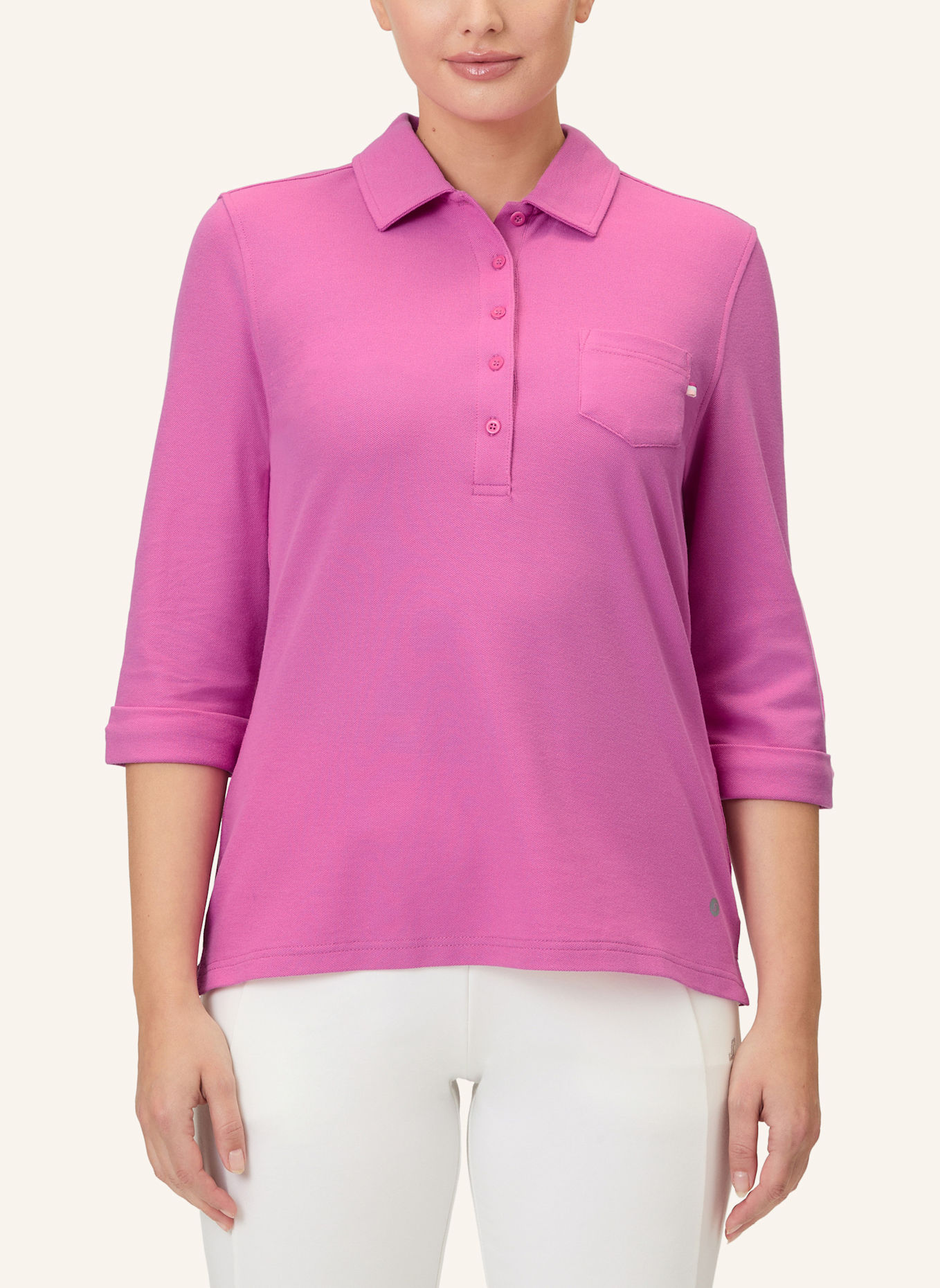 JOY sportswear Piqué-Poloshirt GISELE mit 3/4-Arm: ROT