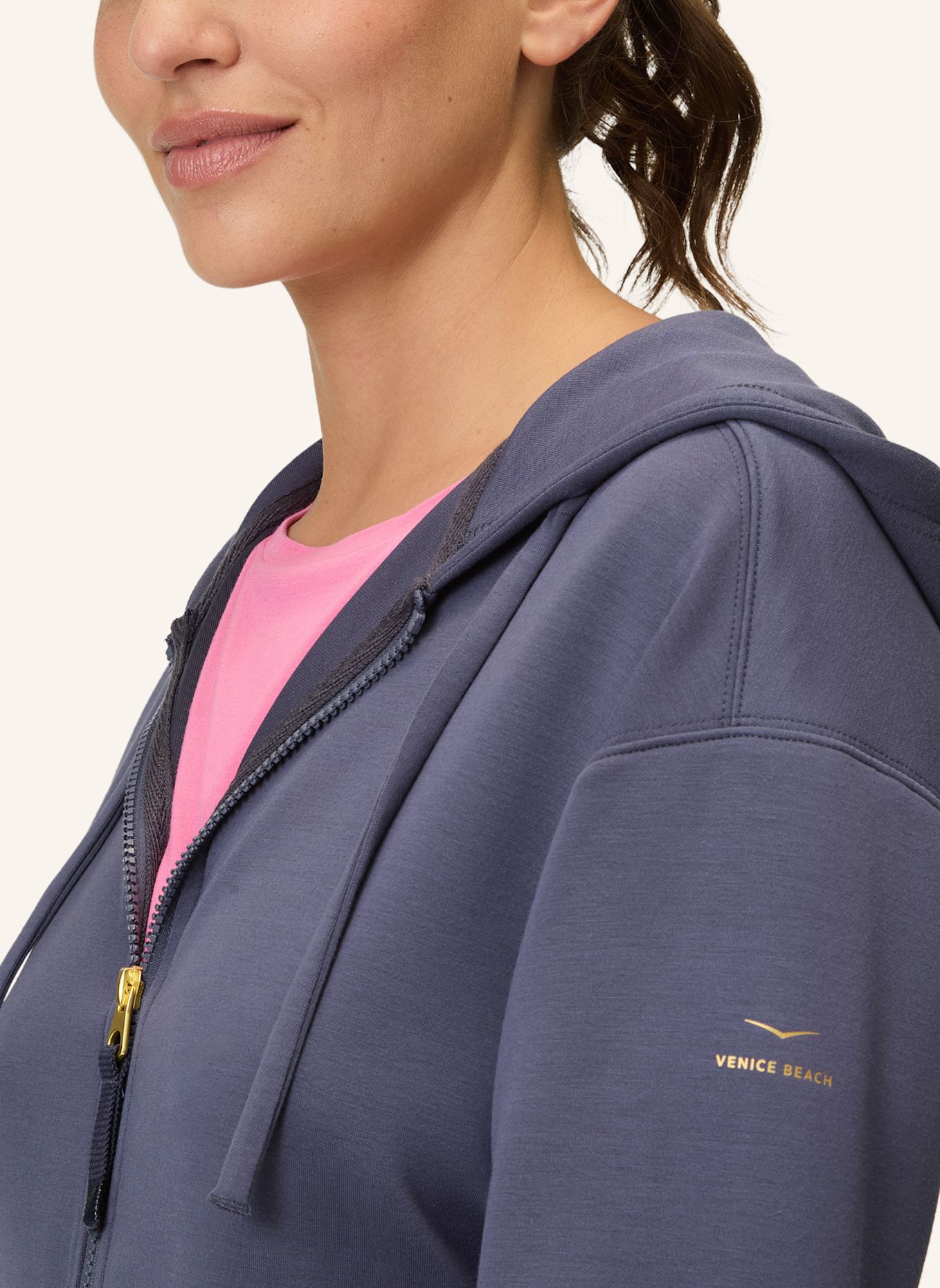 VENICE BEACH Sweatjacke CAYLEE: BLAU