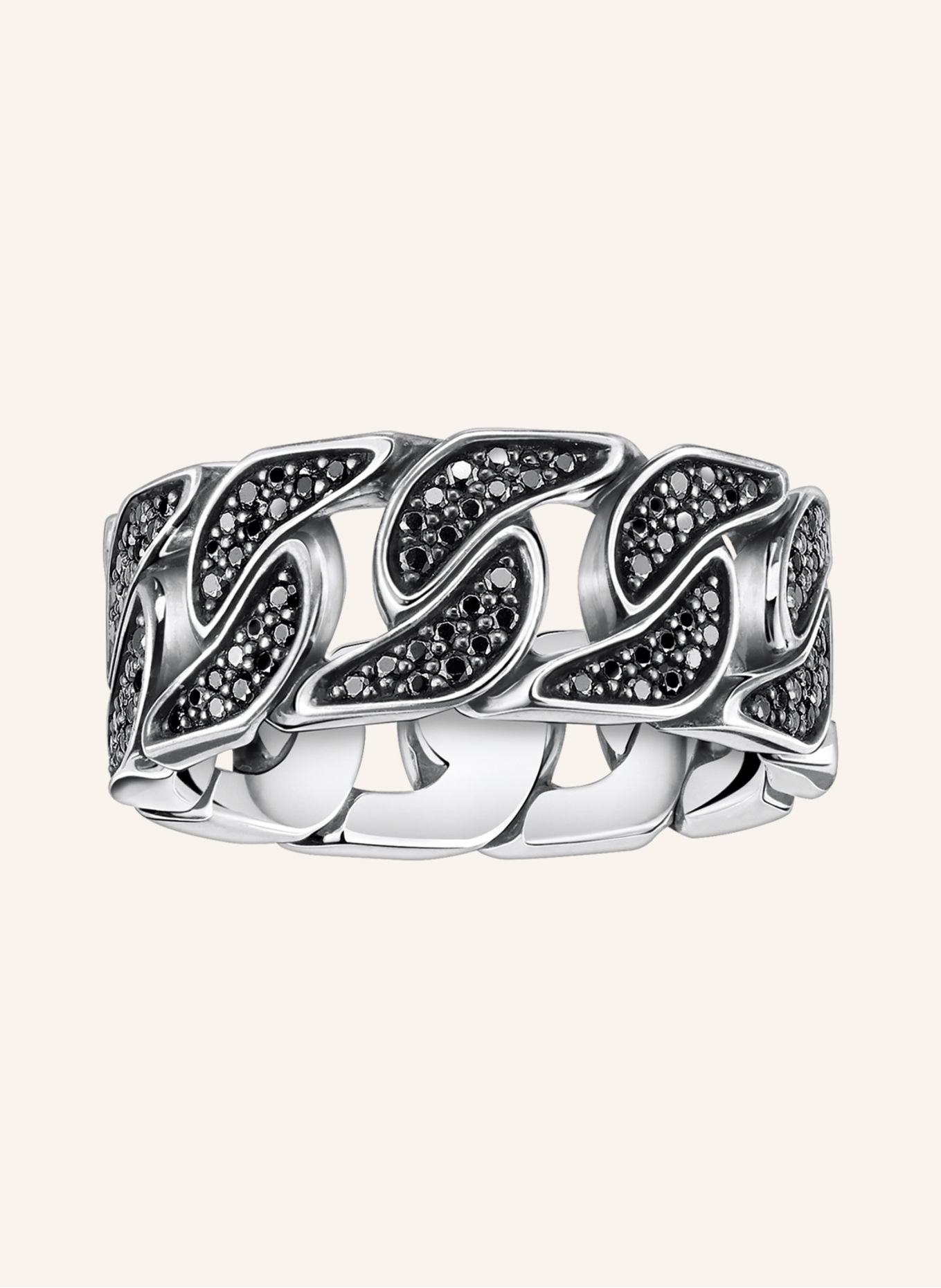 THOMAS SABO Ring: SILBER / SCHWARZ