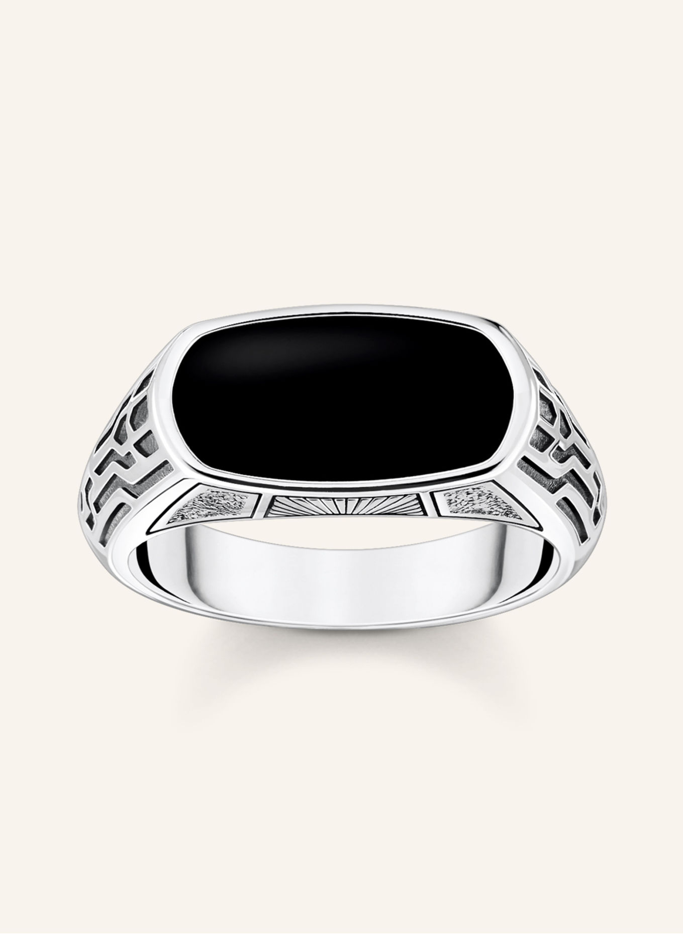 THOMAS SABO Ring: SILBER / SCHWARZ