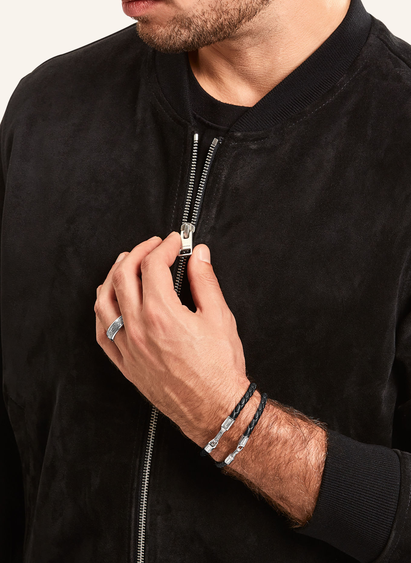 THOMAS SABO Armband: SILBER / SCHWARZ