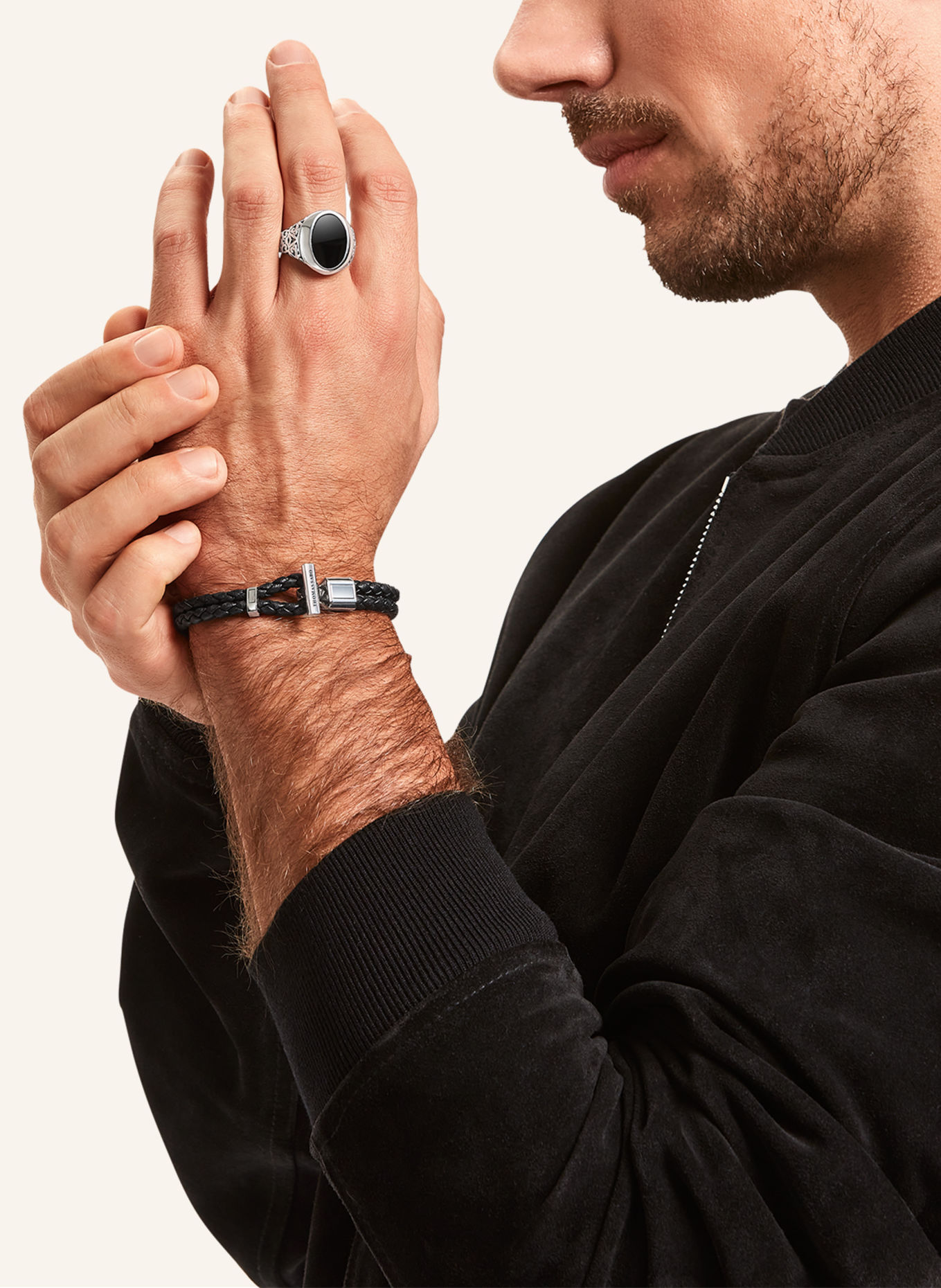 THOMAS SABO Armband: SILBER / SCHWARZ