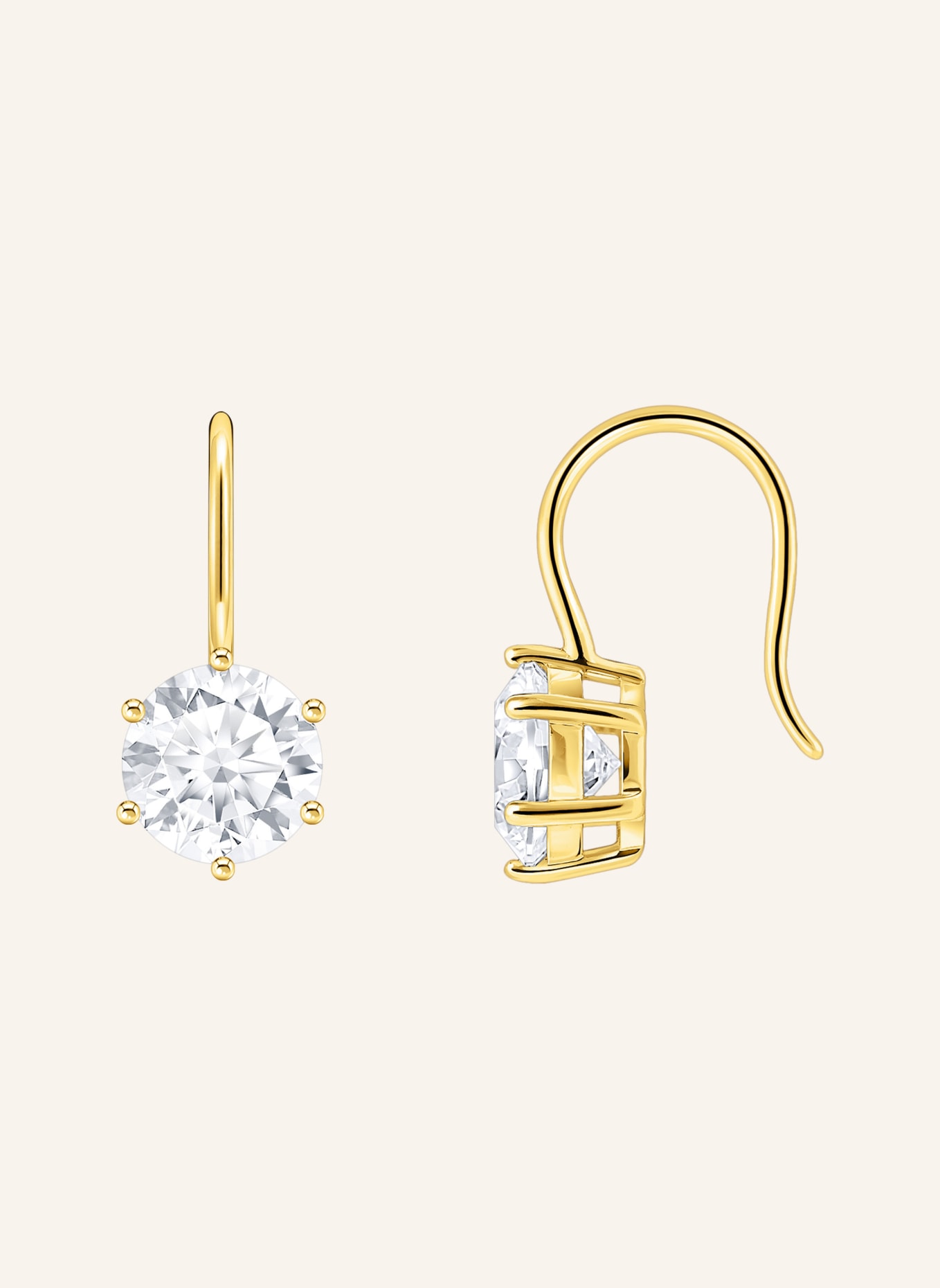 THOMAS SABO Ohrringe: GOLD/ WEISS