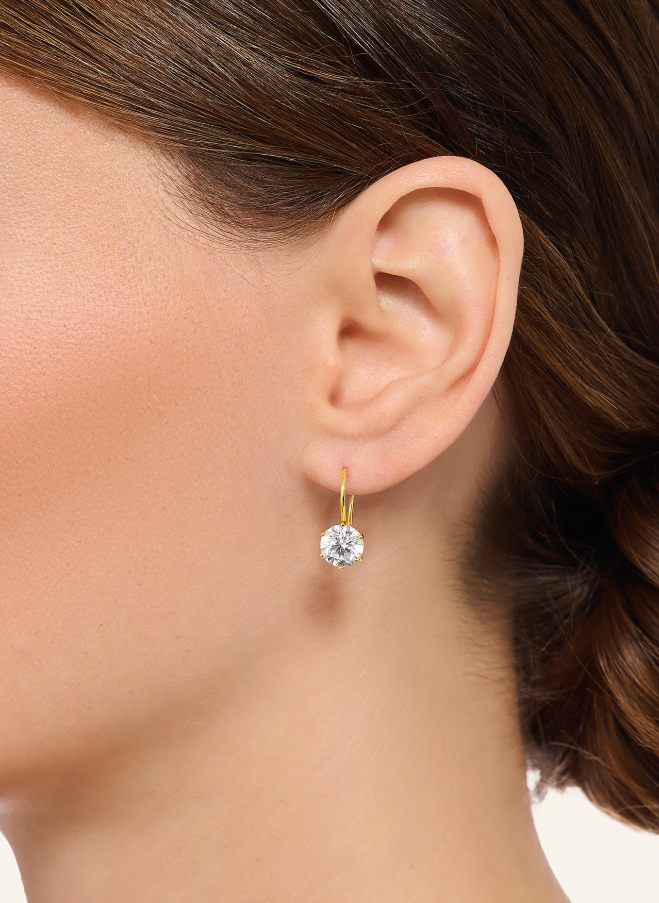 THOMAS SABO Ohrringe: GOLD/ WEISS