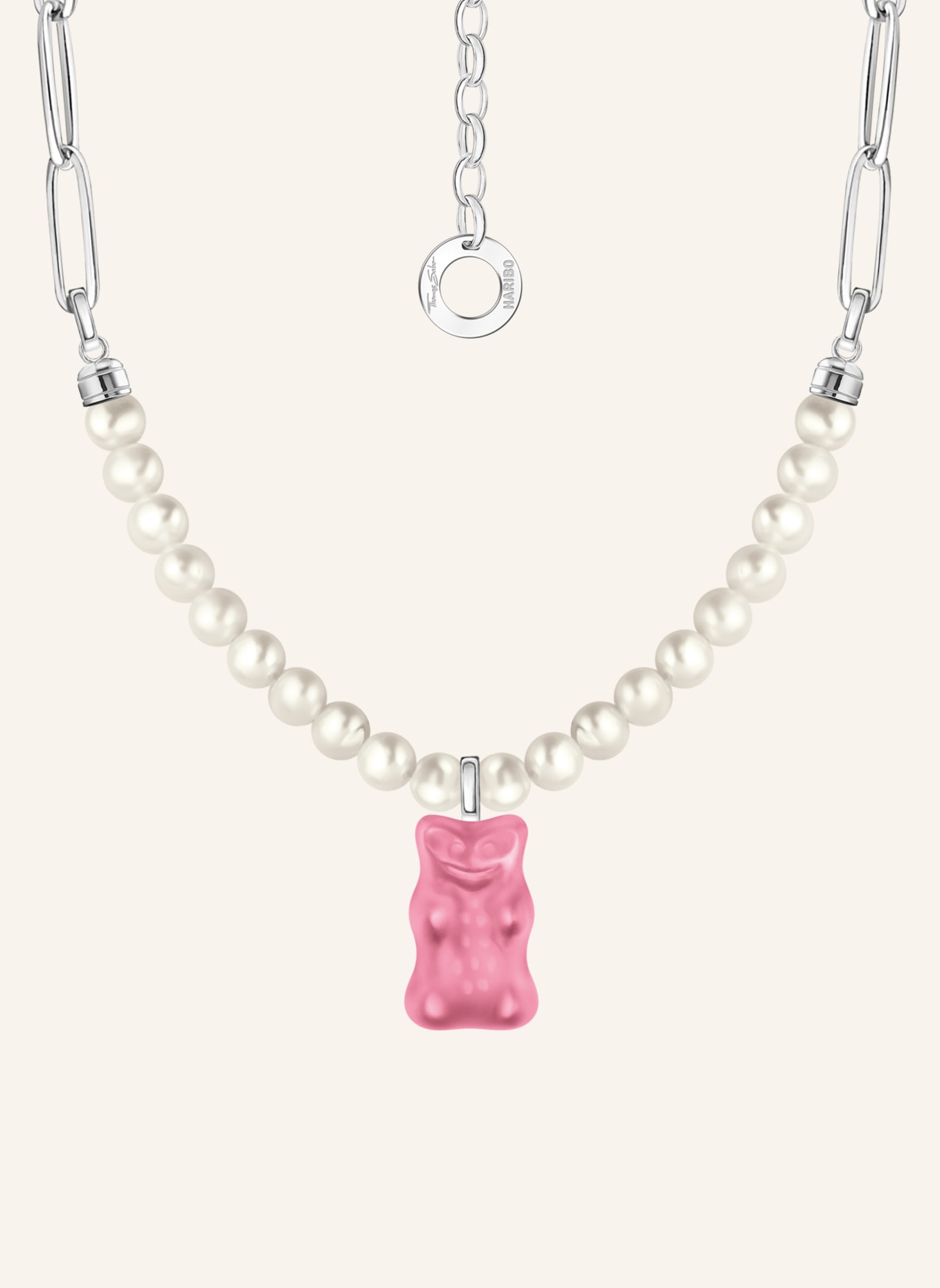 THOMAS SABO Kette, Farbe: SILBER/ PINK/ WEISS (Bild 1)