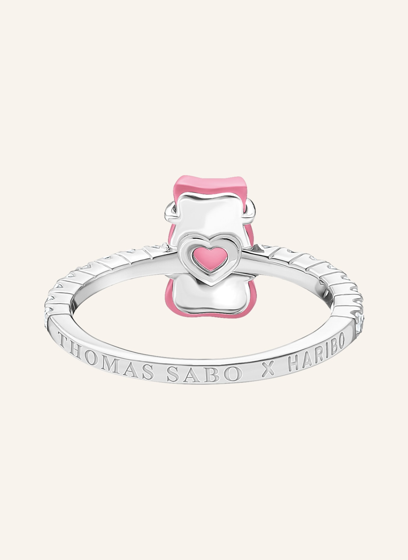 THOMAS SABO Ring, Farbe: SILBER/ PINK/ WEISS (Bild 2)