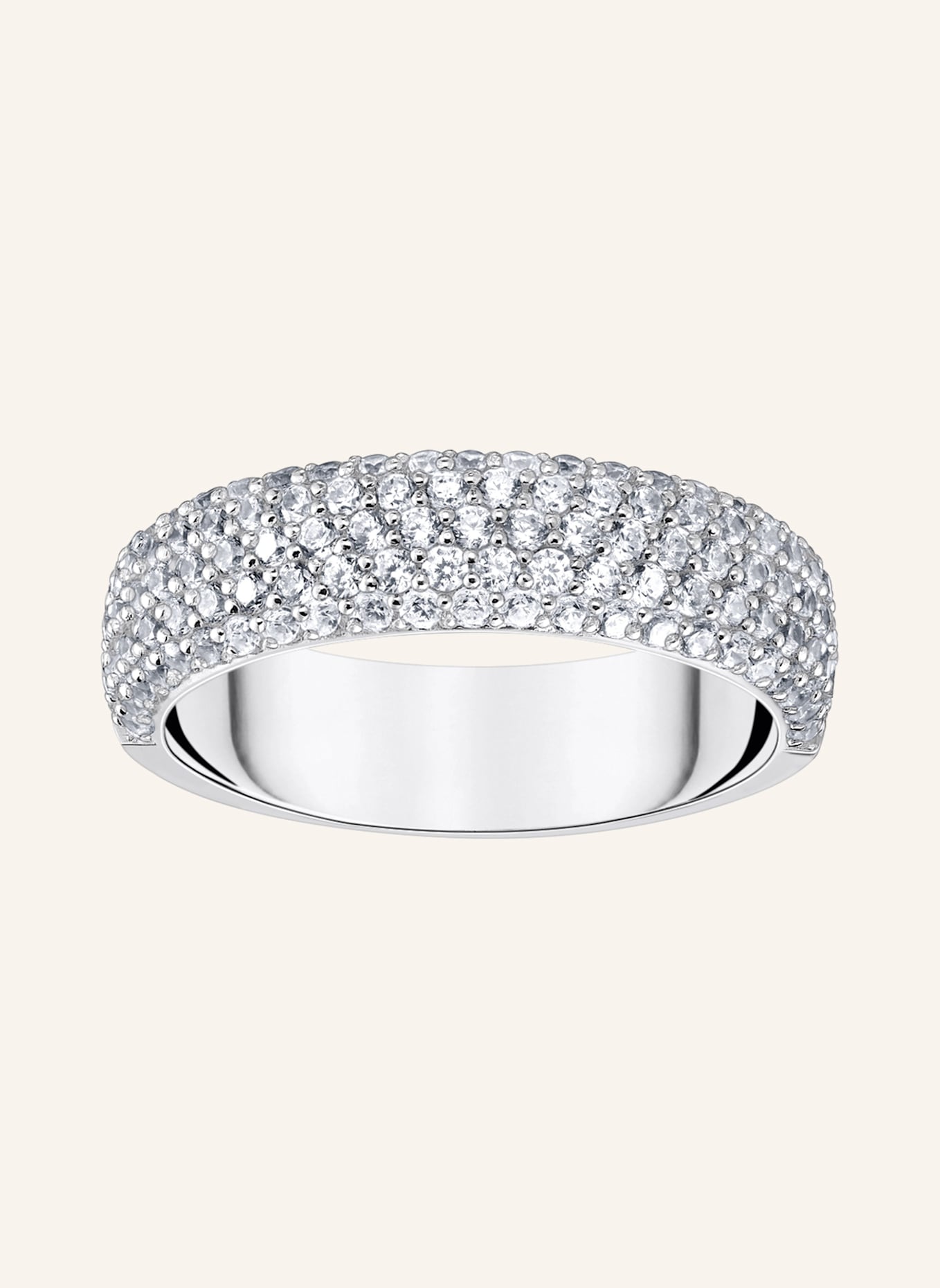 THOMAS SABO Ring: SILBER/ WEISS