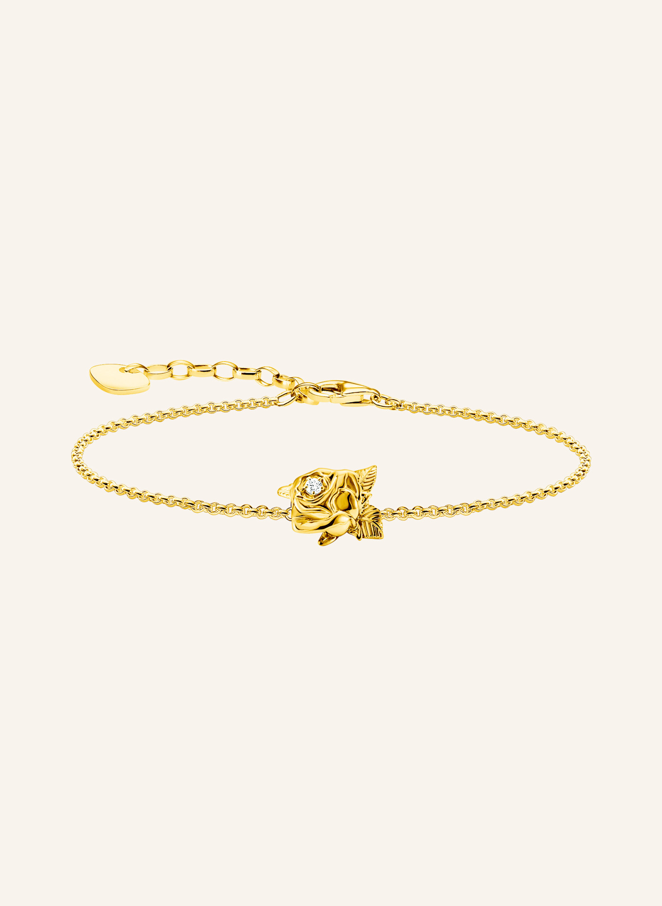 THOMAS SABO Armband: WEISS/ GOLD