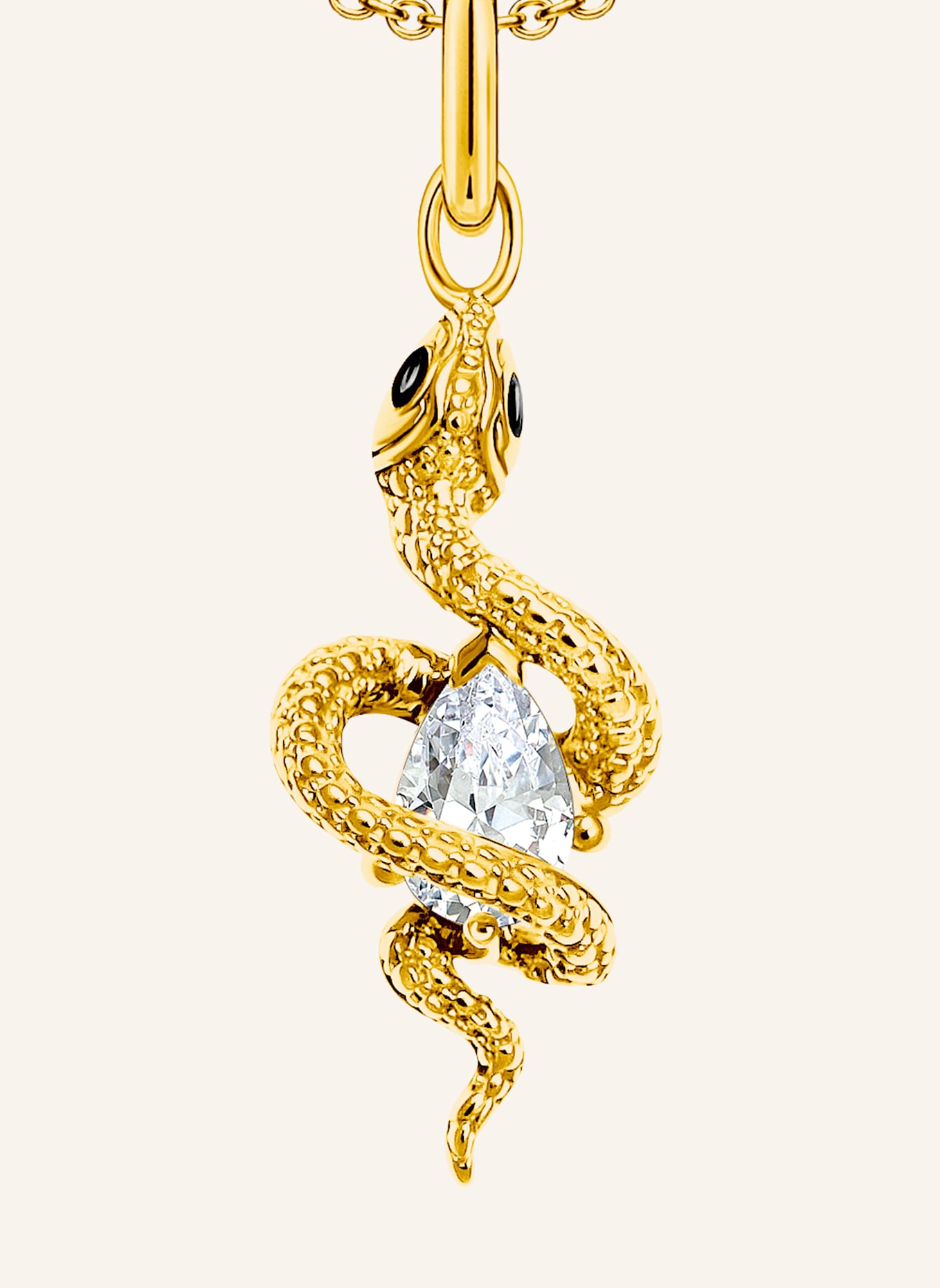 THOMAS SABO Kette: GOLD/ WEISS/ SCHWARZ