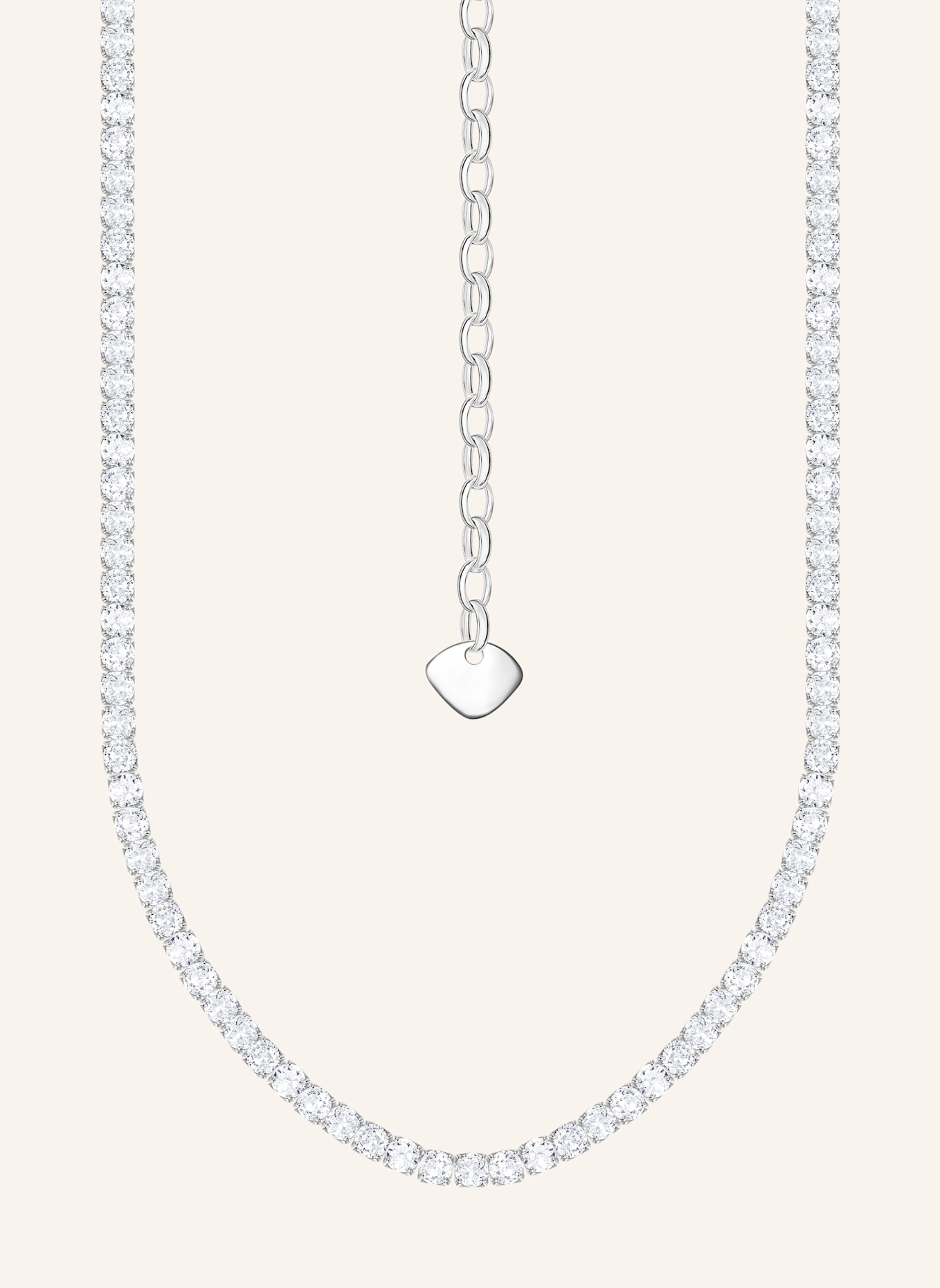 THOMAS SABO Kette, Farbe: SILBER/ WEISS (Bild 1)