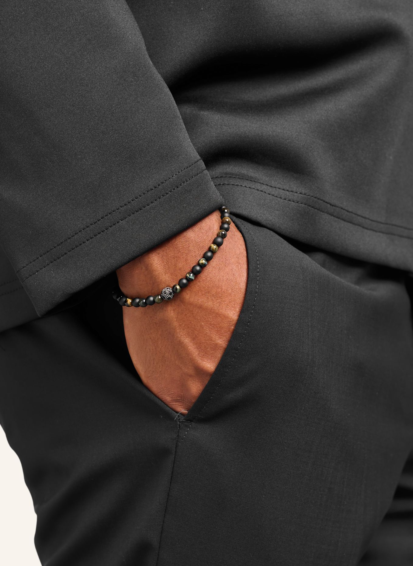 THOMAS SABO Armband: SILBER / SCHWARZ / BLAU
