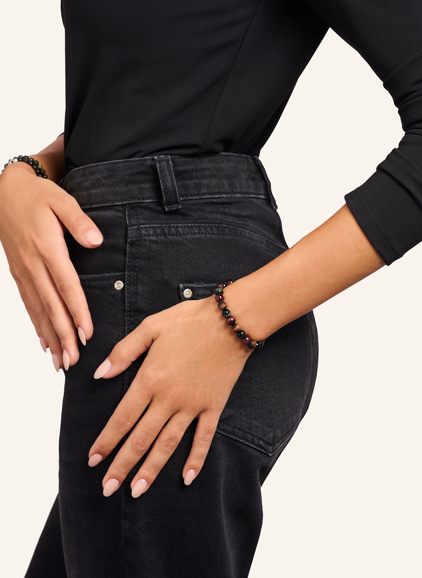 THOMAS SABO Armband: SILBER / BRAUN / DUNKELBRAUN