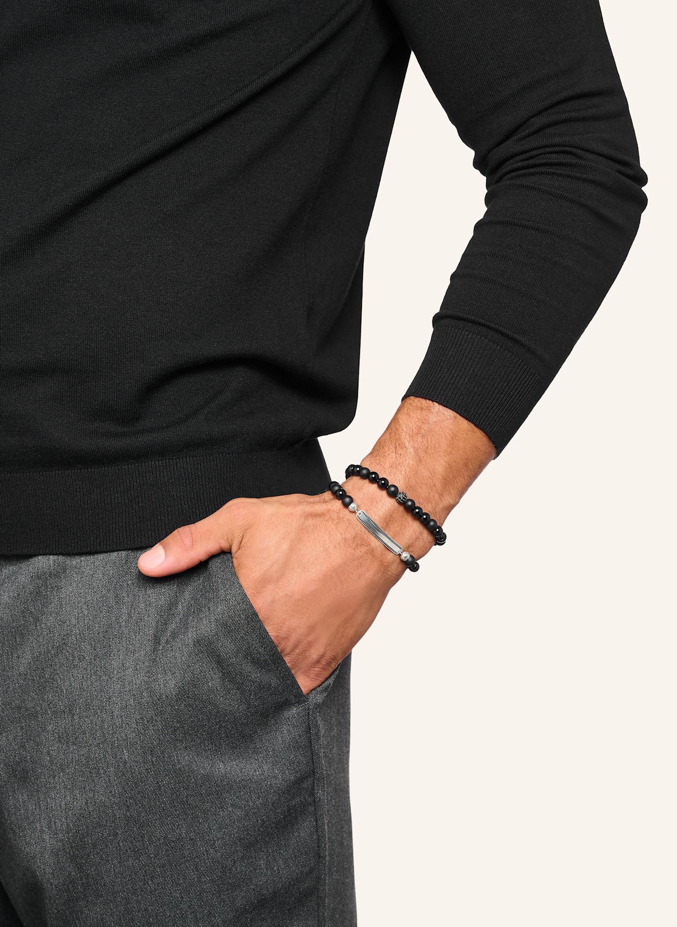 THOMAS SABO Armband: SILBER / SCHWARZ / BLAU