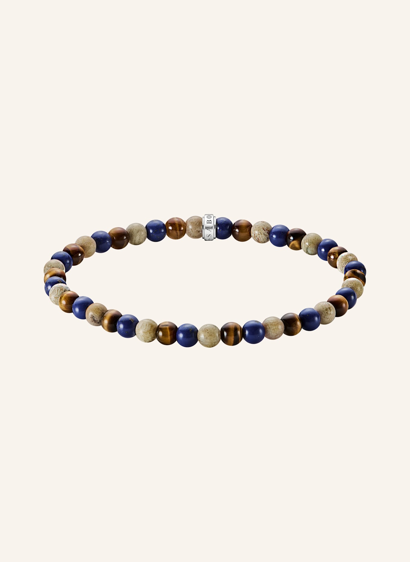 THOMAS SABO Armband: BRAUN / BEIGE / BLAU