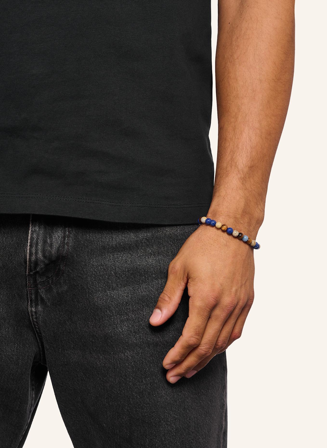 THOMAS SABO Armband: BRAUN/ BLAU/ BEIGE/ SILBER