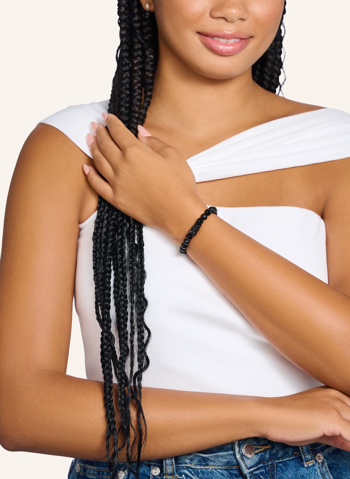 THOMAS SABO Armband: SILBER/ SCHWARZ