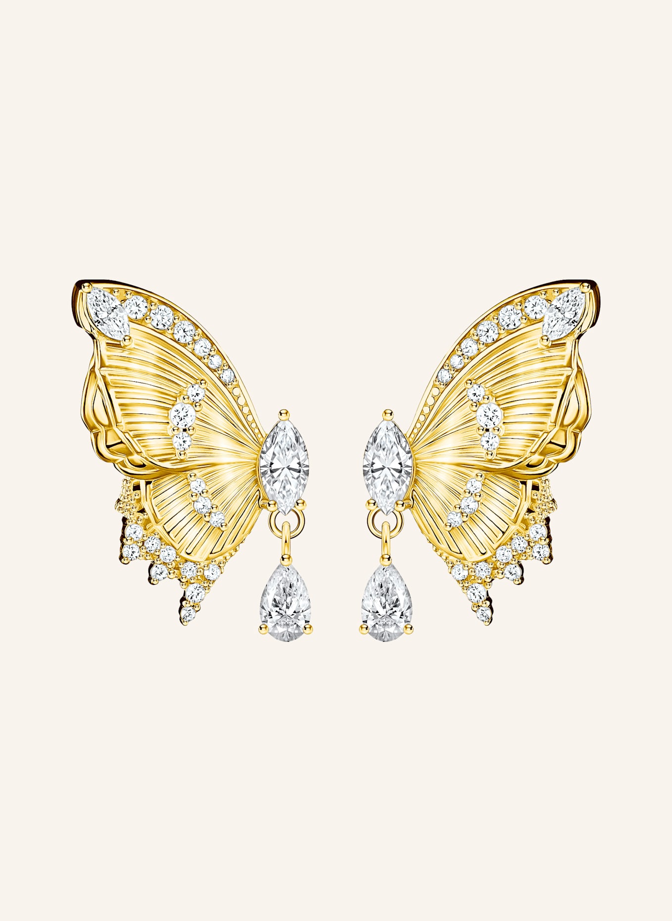 THOMAS SABO Ohrringe: GOLD/ WEISS