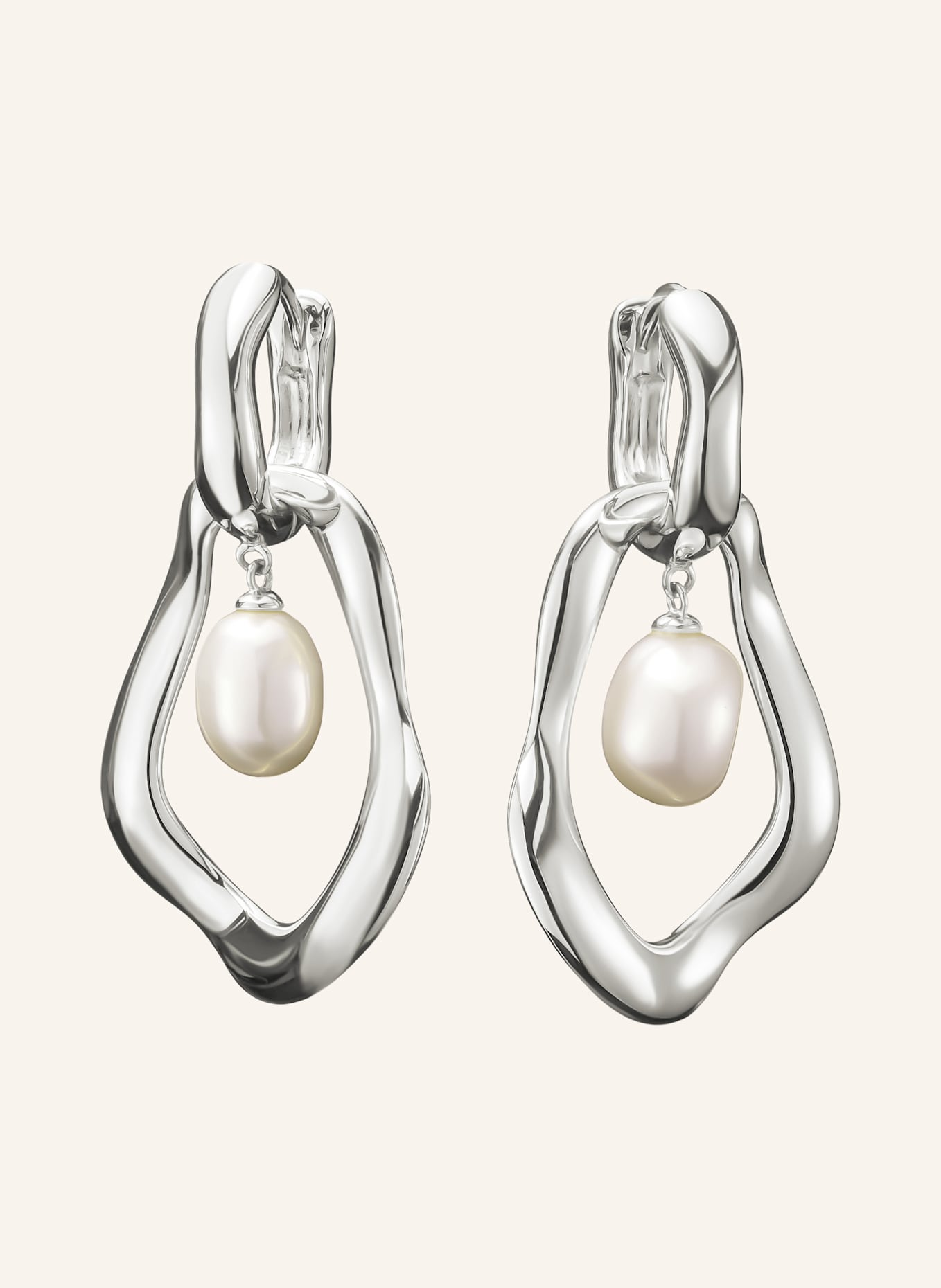 THOMAS SABO Ohrringe: SILBER/ WEISS