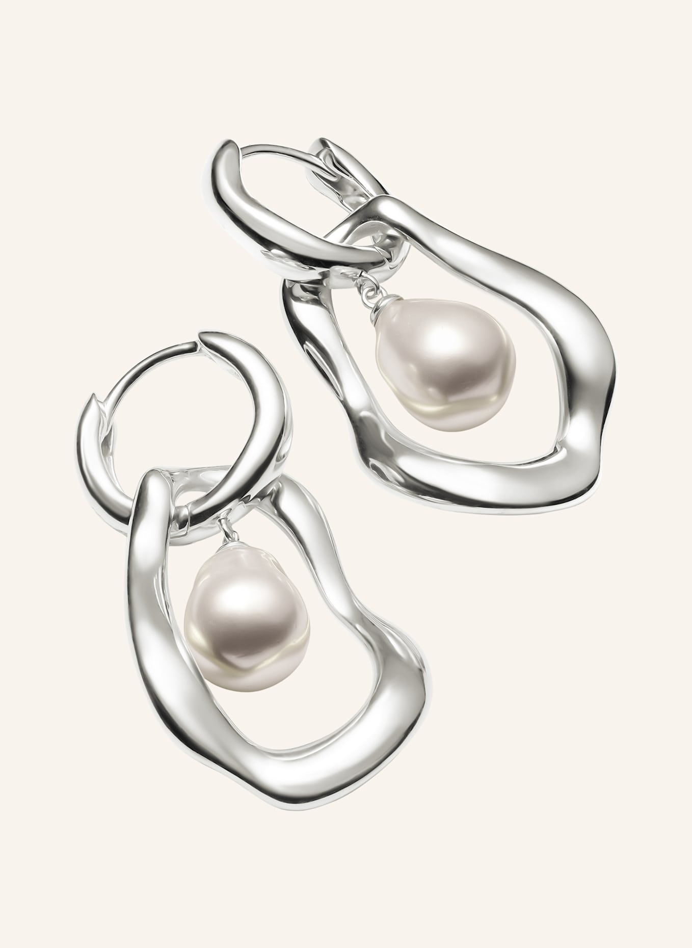 THOMAS SABO Ohrringe: SILBER/ WEISS