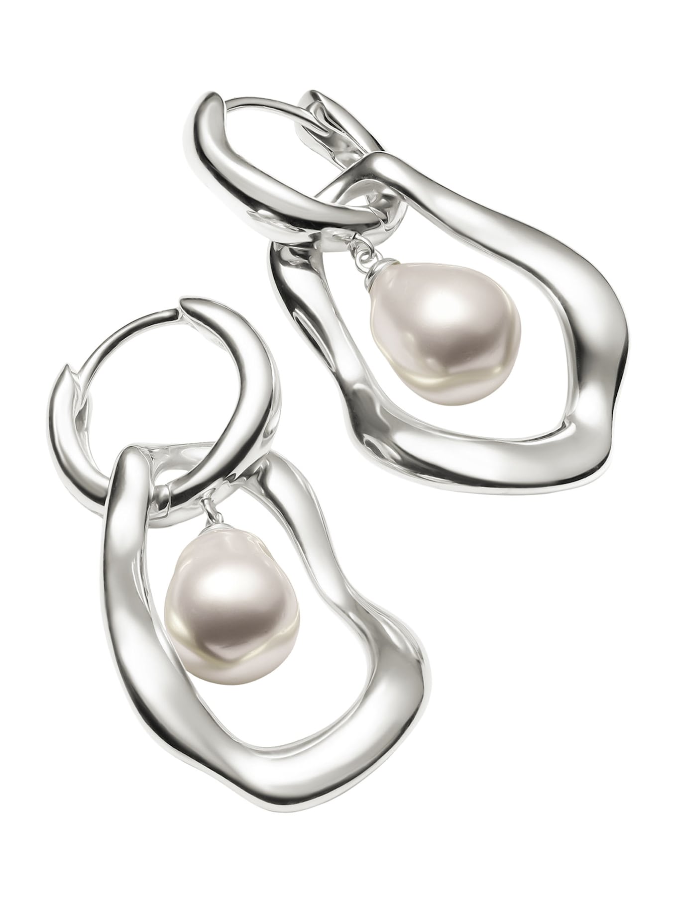 THOMAS SABO Ohrringe: SILBER/ WEISS