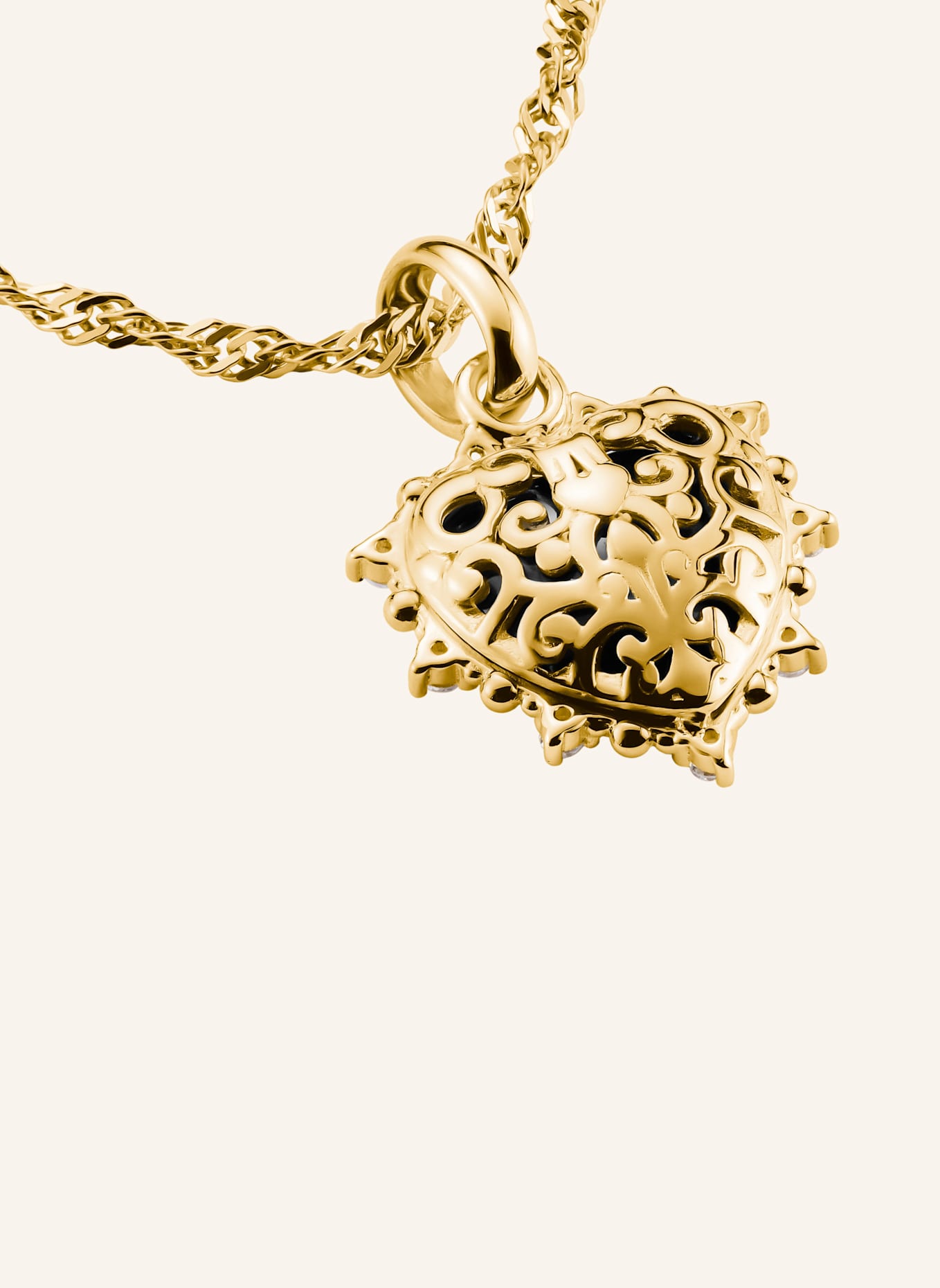 THOMAS SABO Charm-Anhänger: GOLD/ ROT/ SCHWARZ
