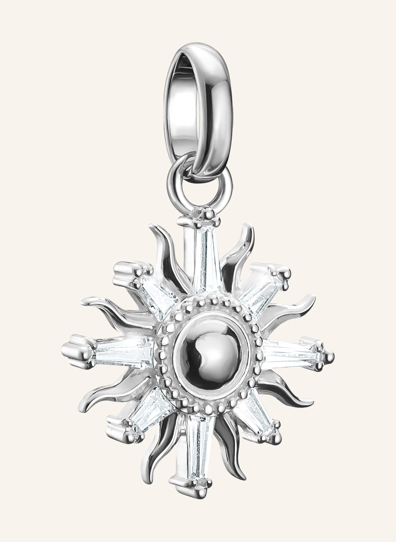 THOMAS SABO Charm-Anhänger: SILBER/ WEISS