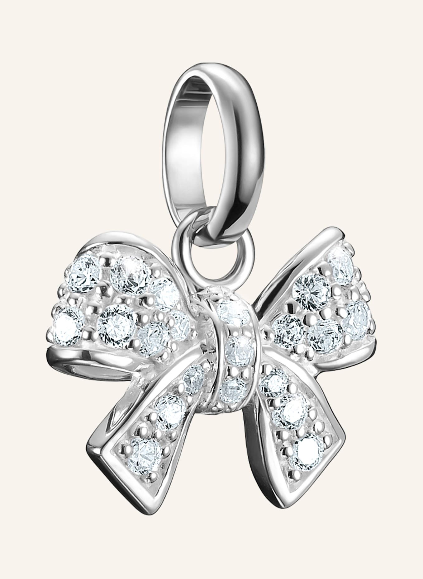THOMAS SABO Charm-Anhänger: SILBER/ WEISS