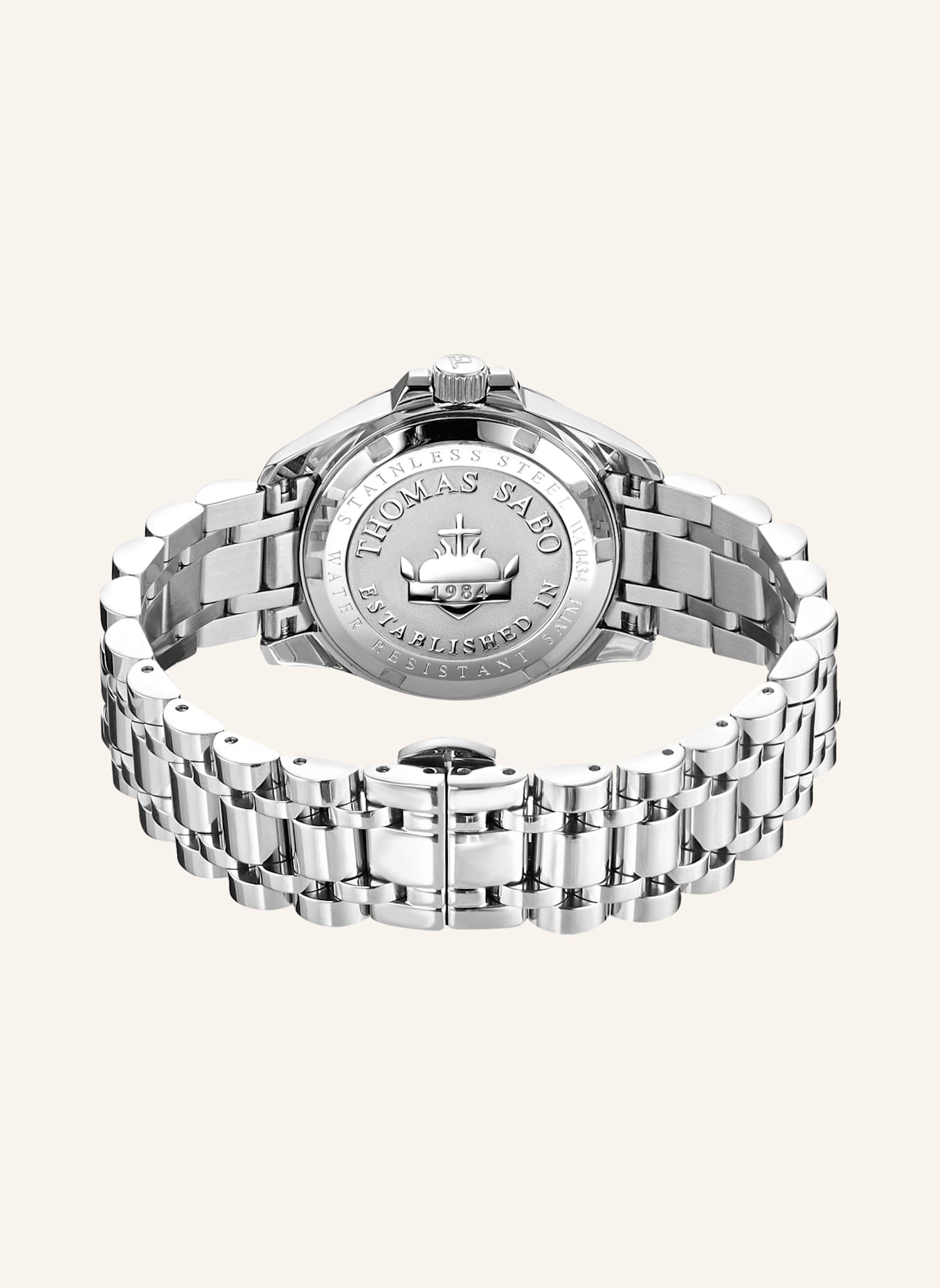 THOMAS SABO Damenuhr: SILBER/ GRÜN