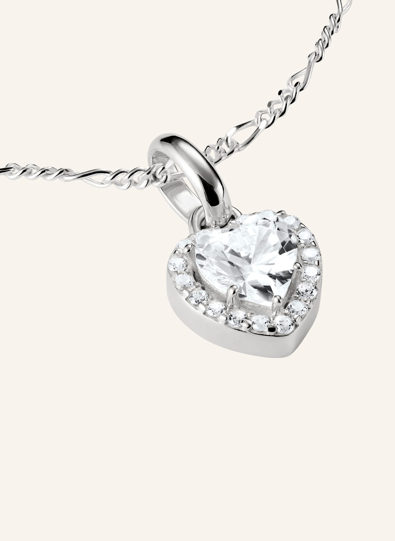 THOMAS SABO Charm-Anhänger: SILBER/ WEISS