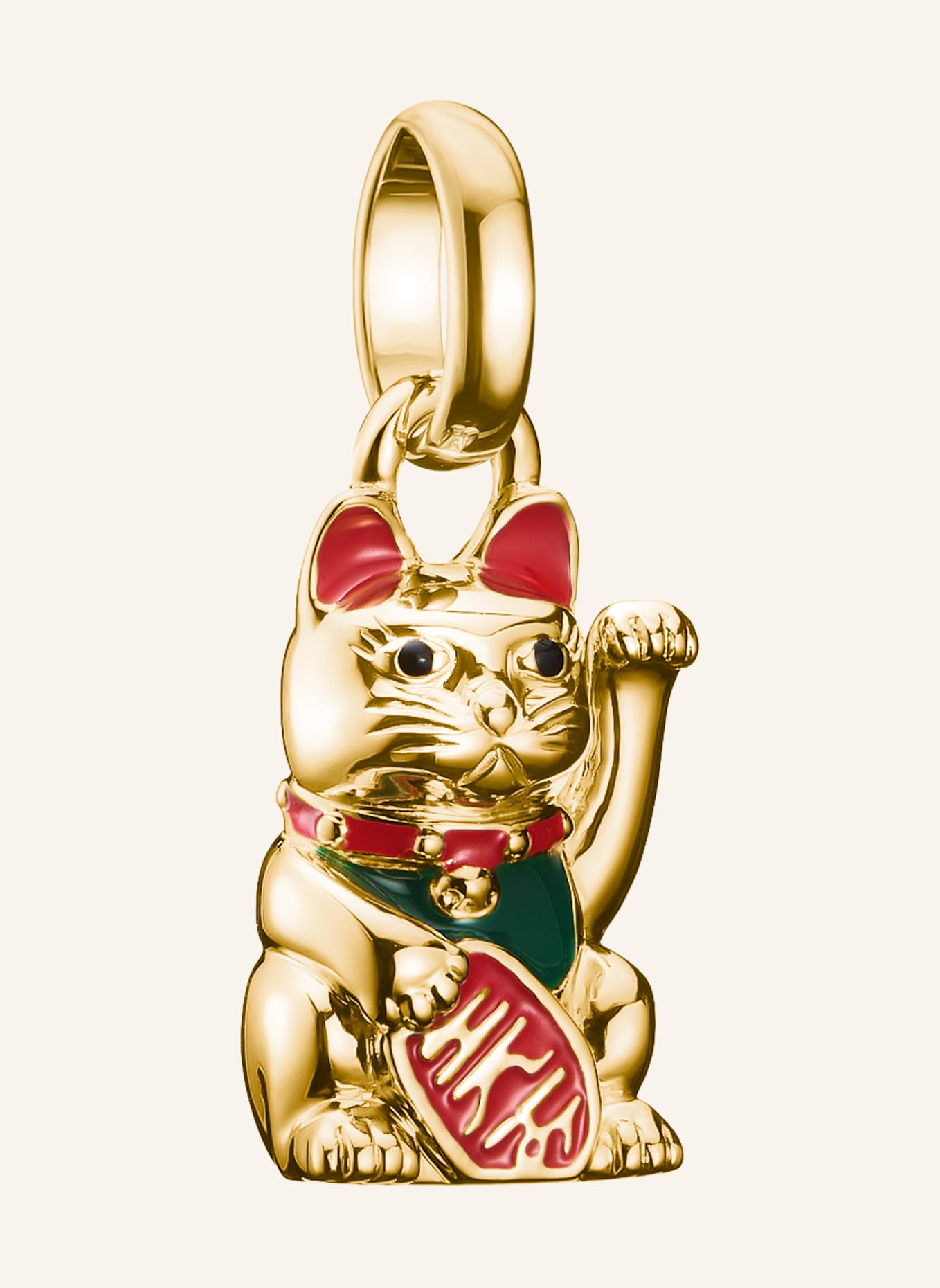 THOMAS SABO Charm-Anhänger: GOLD/ GRÜN/ ROT