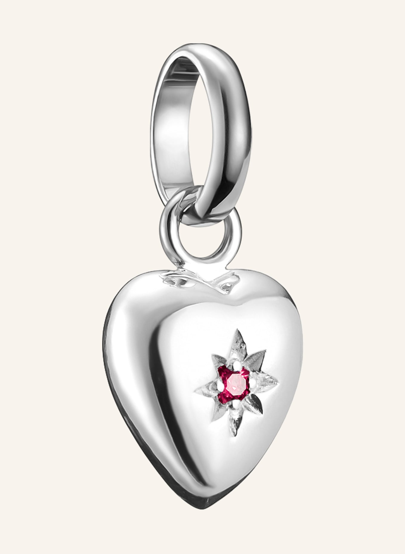 THOMAS SABO Charm-Anhänger: ROT/ SILBER
