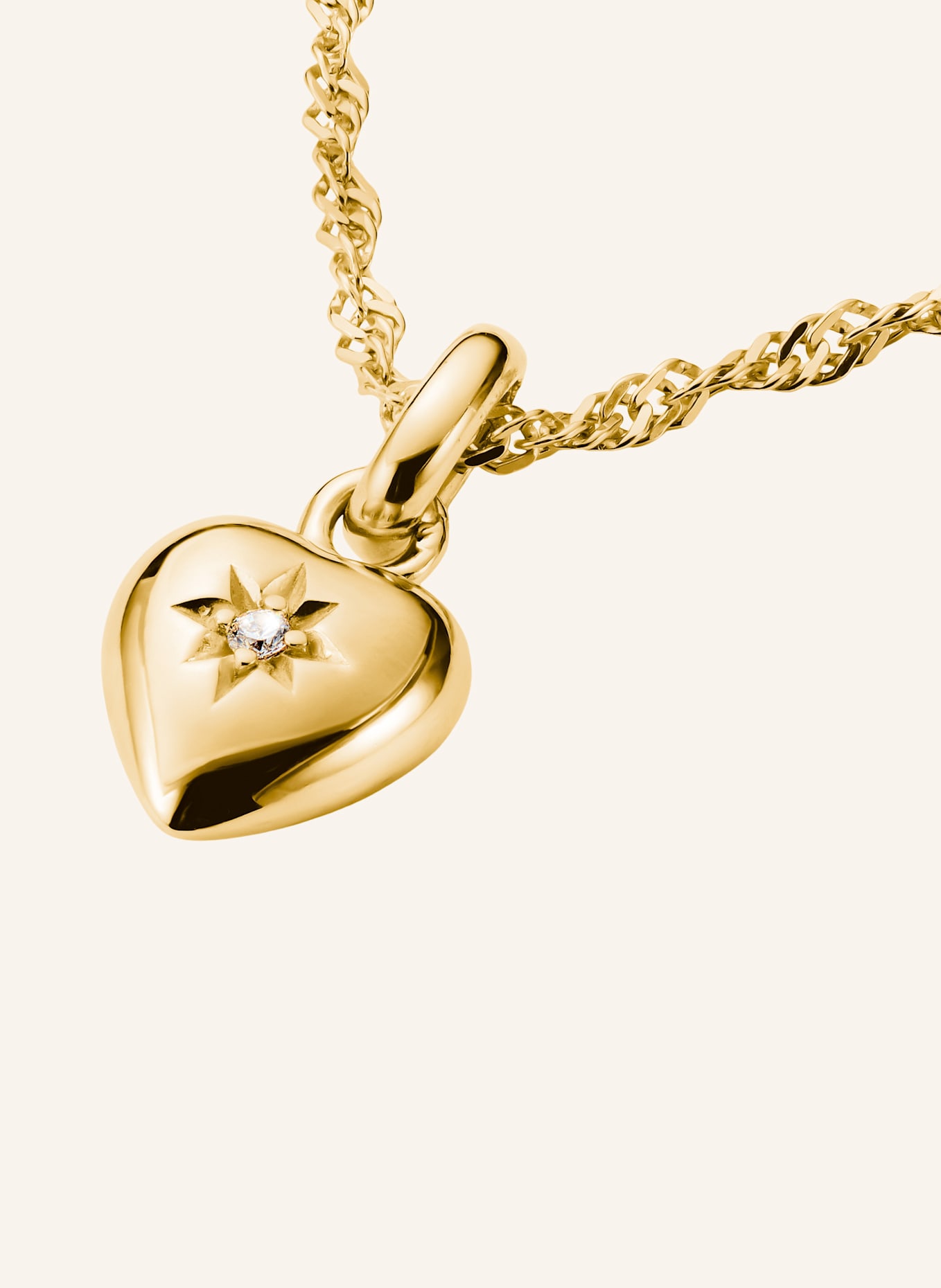 THOMAS SABO Charm-Anhänger: GOLD/ WEISS