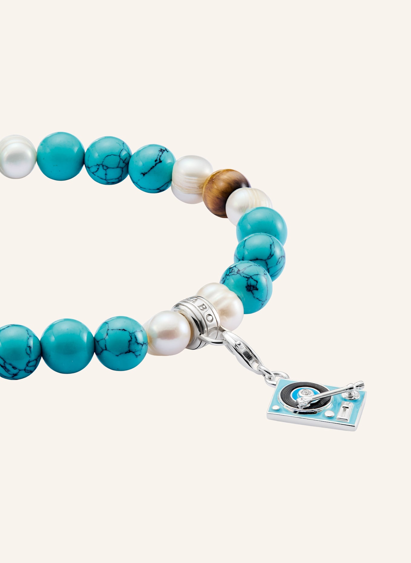 THOMAS SABO Armband: SILBER/ TÜRKIS/ BRAUN